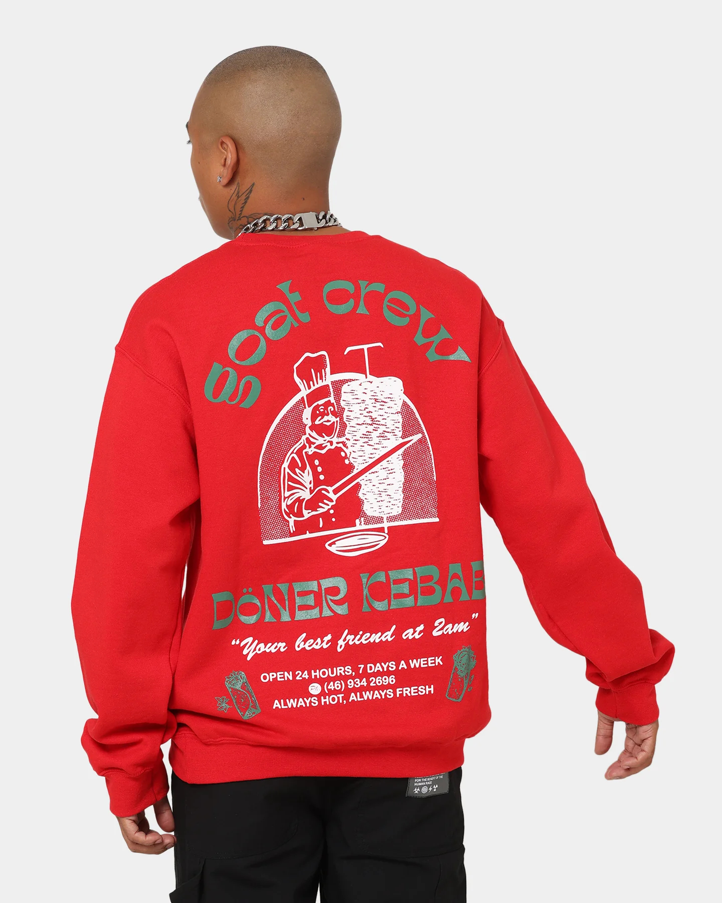 Goat Crew Döner Kebab Crewneck Red