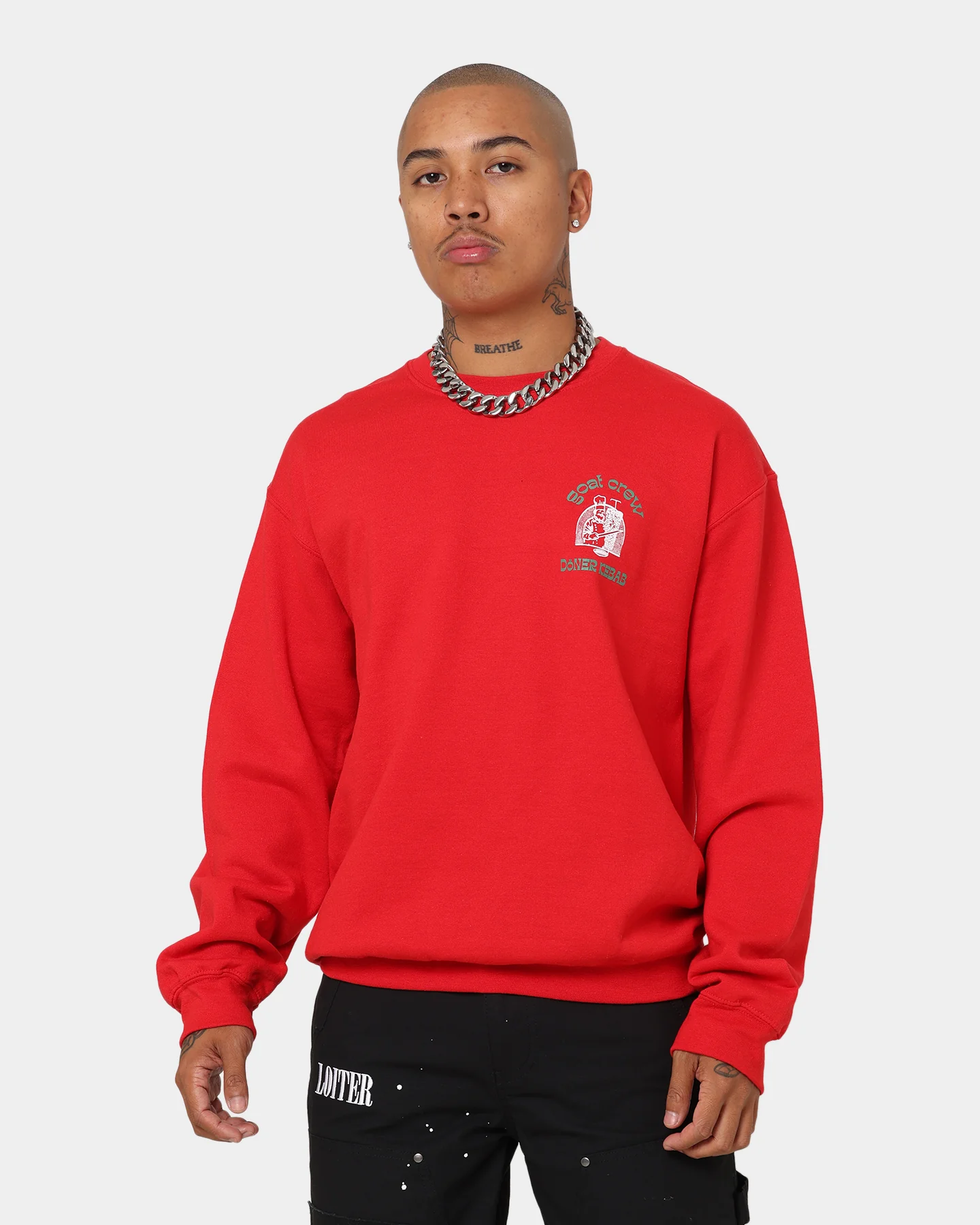 Goat Crew Döner Kebab Crewneck Red - Image 2
