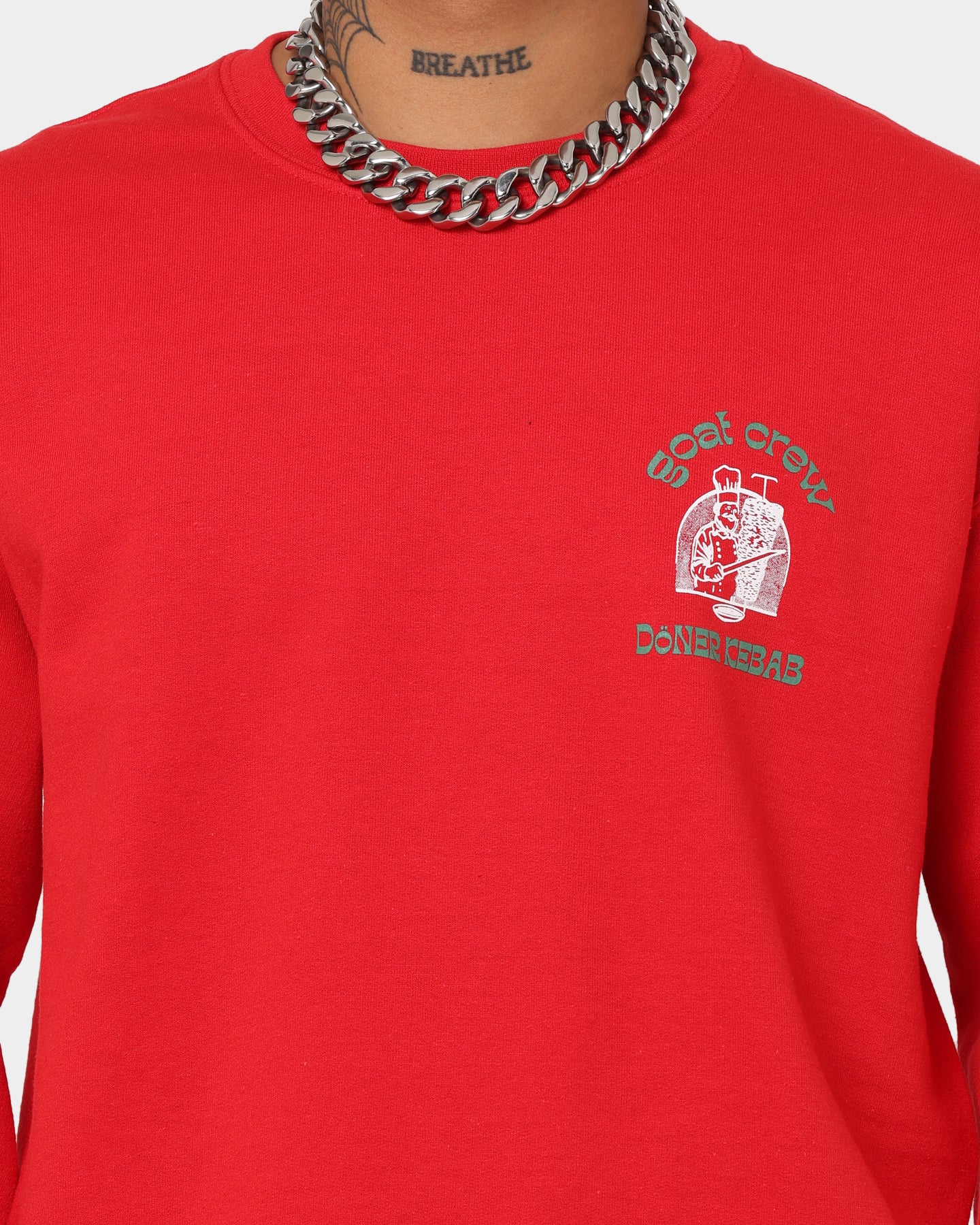 Goat Crew Döner Kebab Crewneck Red - Image 5
