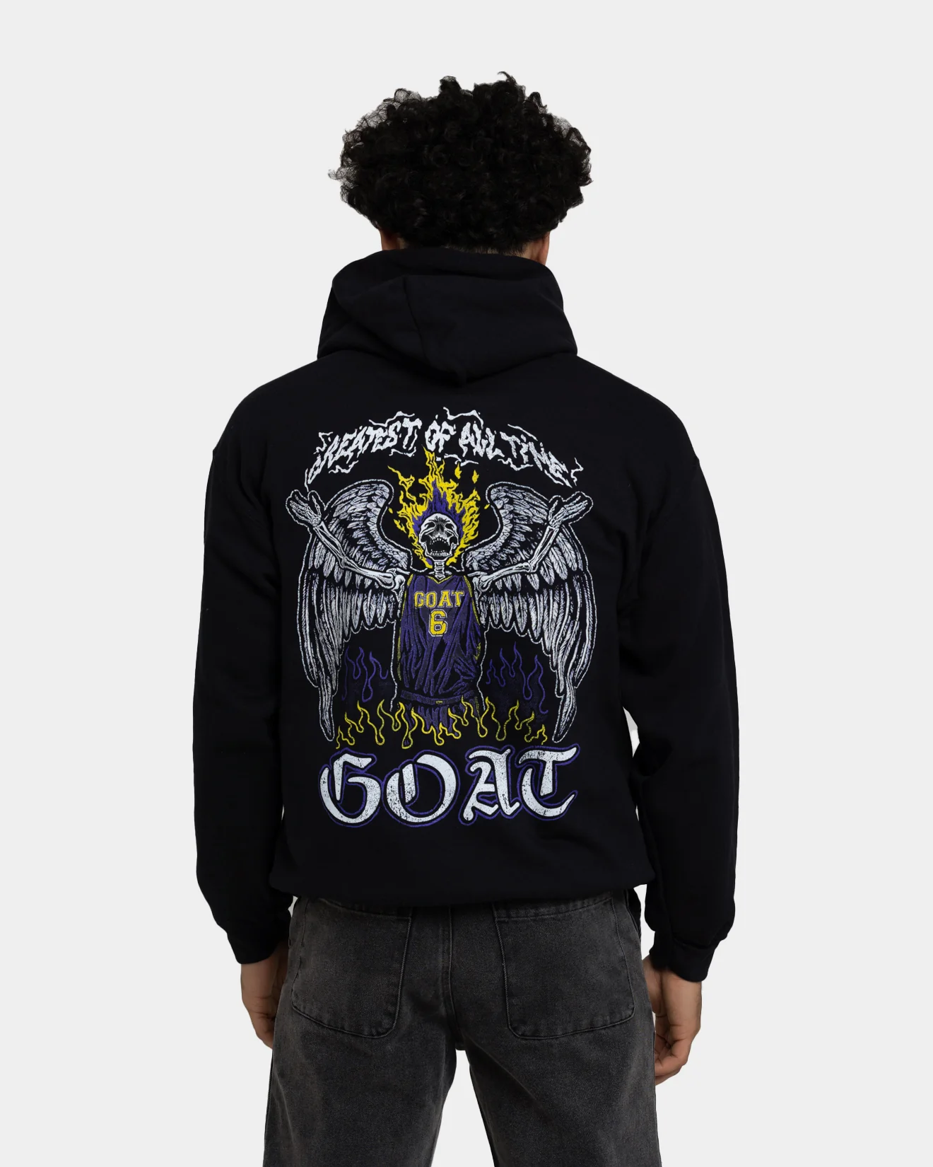 Goat Crew King Skeleton Hoodie Black - Image 5