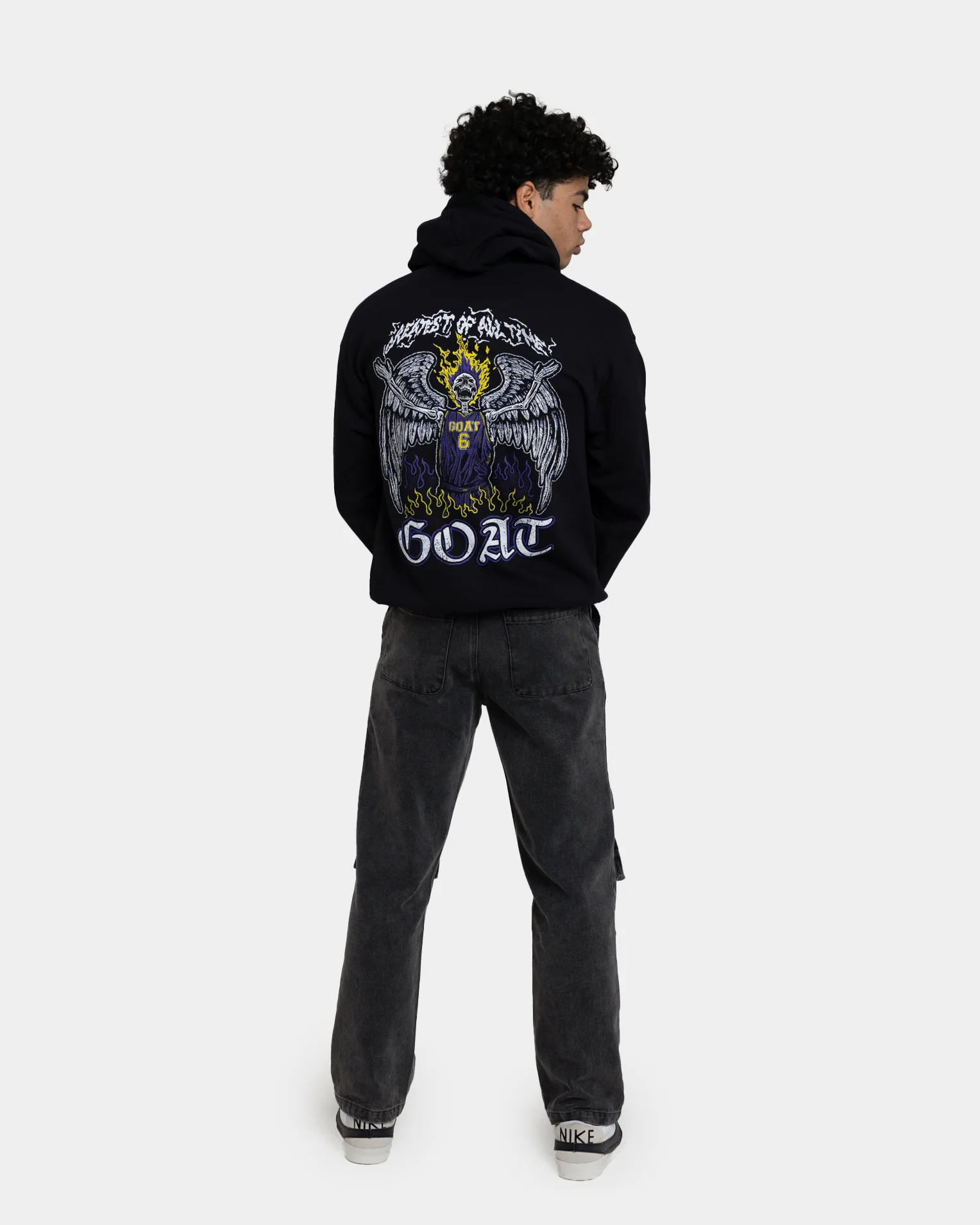 Goat Crew King Skeleton Hoodie Black - Image 8