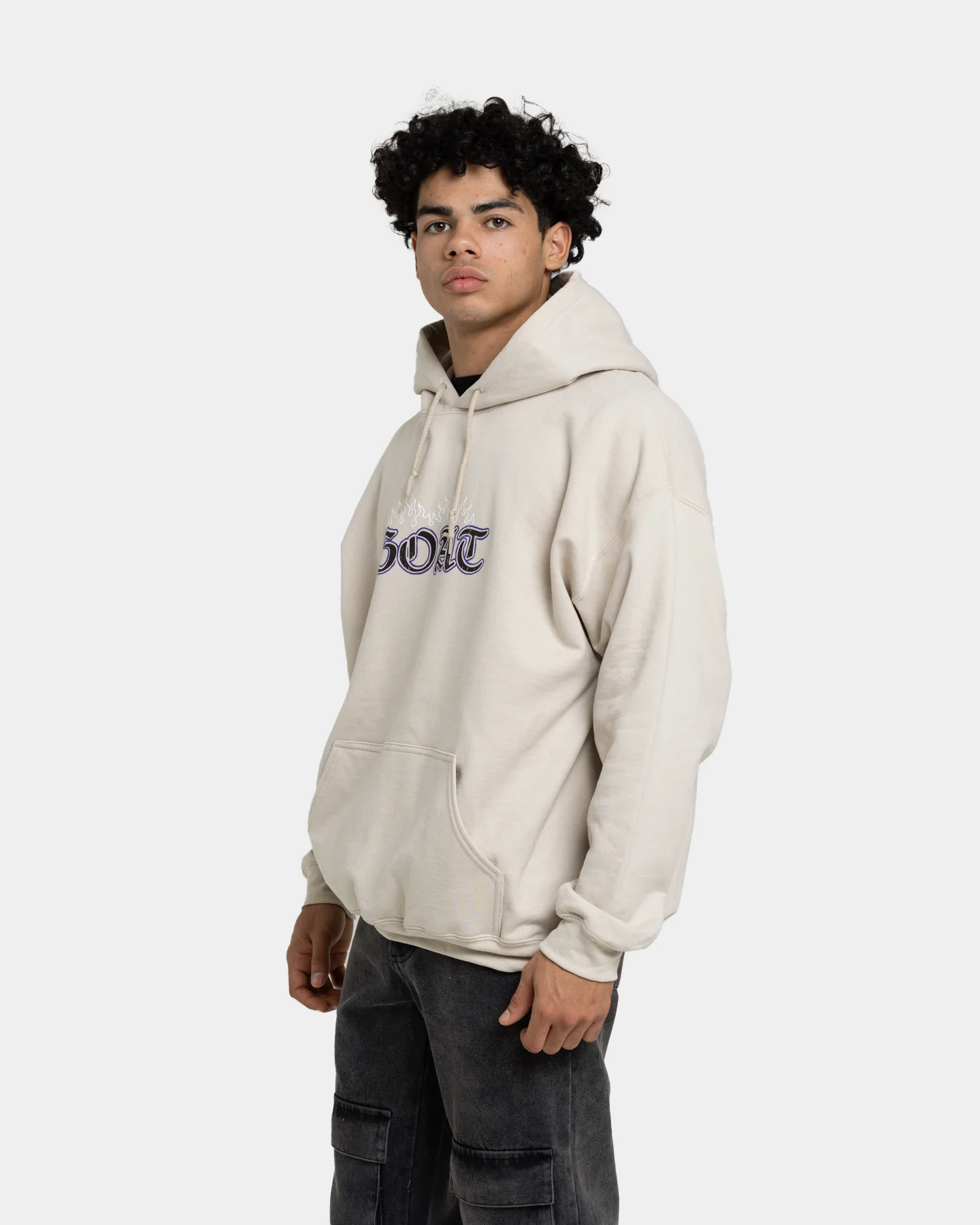 Goat Crew King Skeleton Hoodie Sand - Image 7
