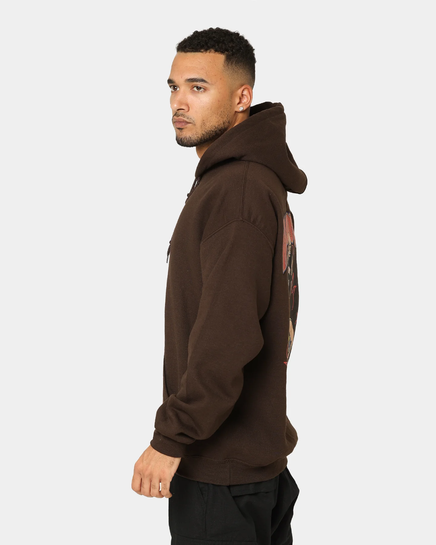 Goat Crew Man Down Hoodie Brown - Image 6