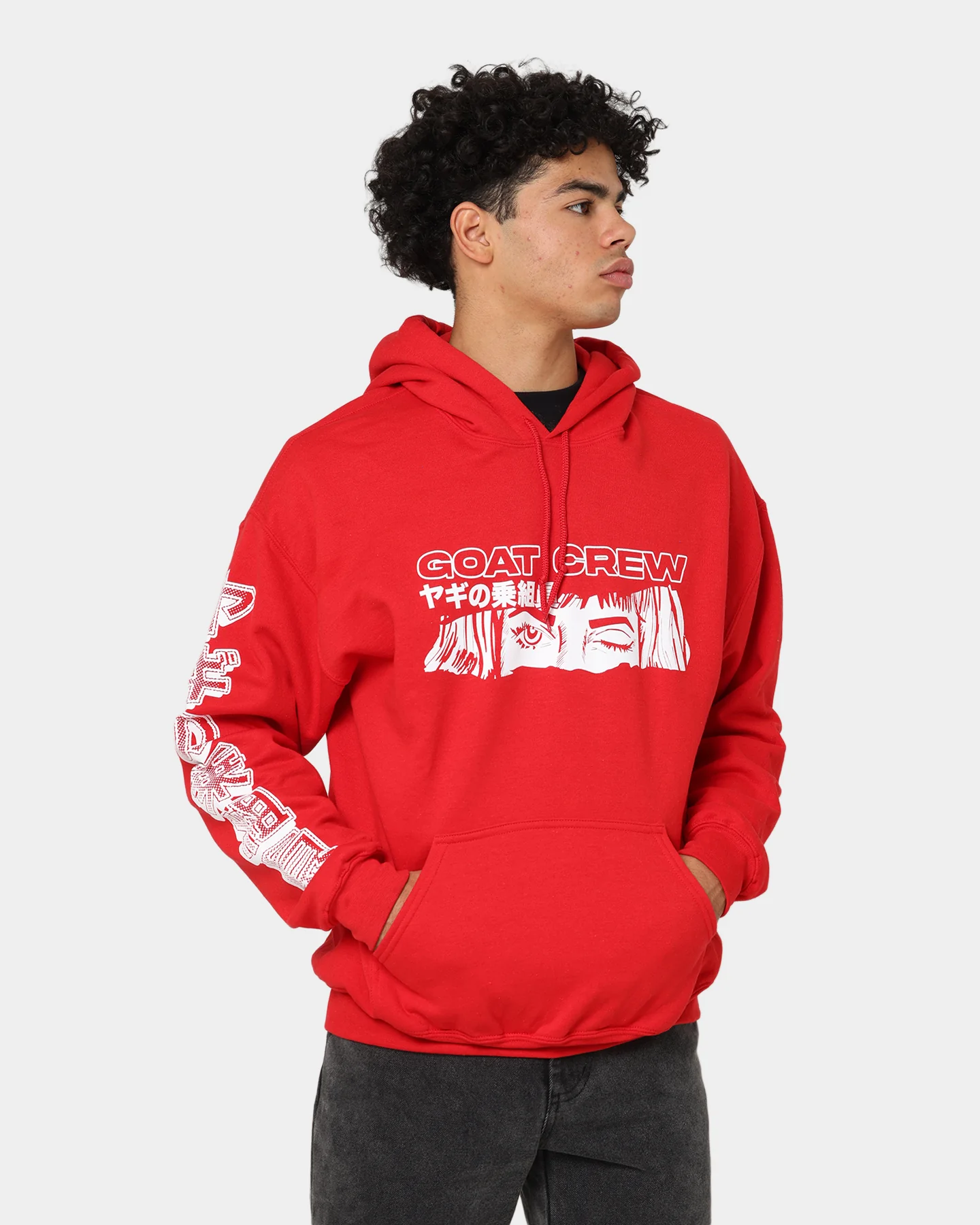 Goat Crew Niseko Hoodie Red - Image 2