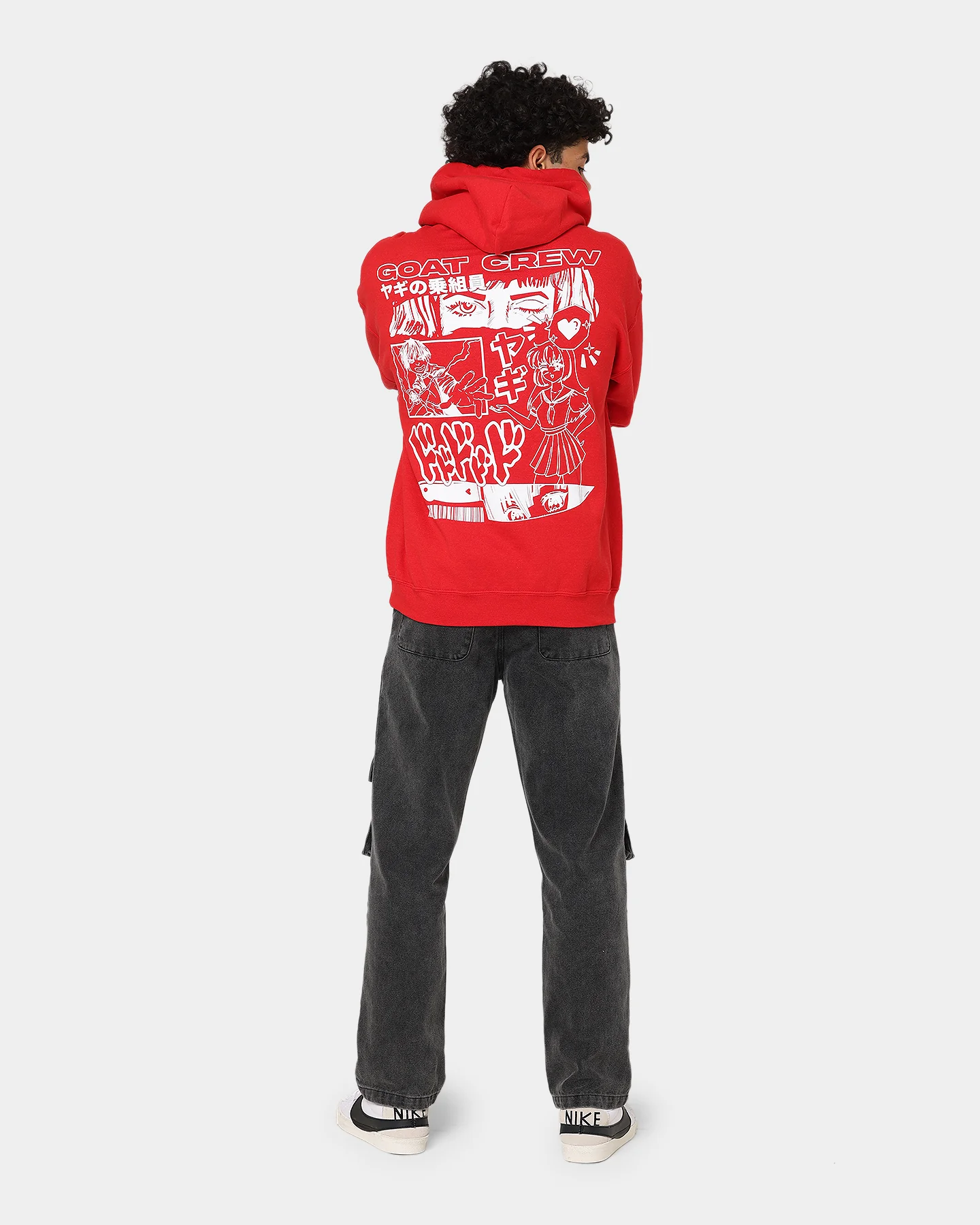 Goat Crew Niseko Hoodie Red - Image 3