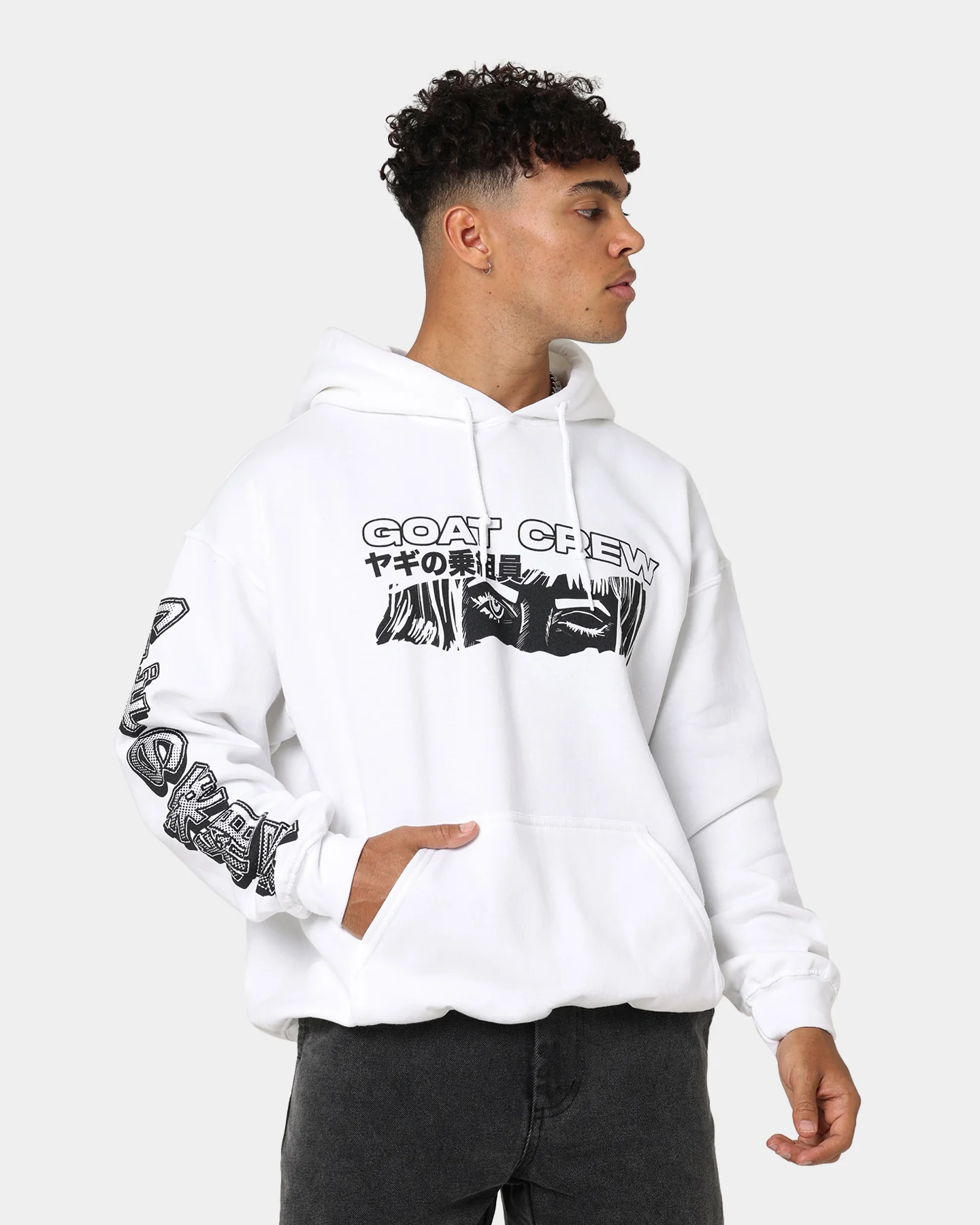 Goat Crew Niseko Hoodie White - Image 2