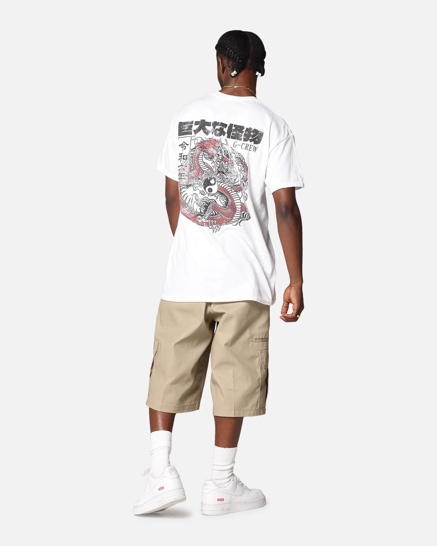 Goat Crew Osaka Dragon T-Shirt White - Image 3