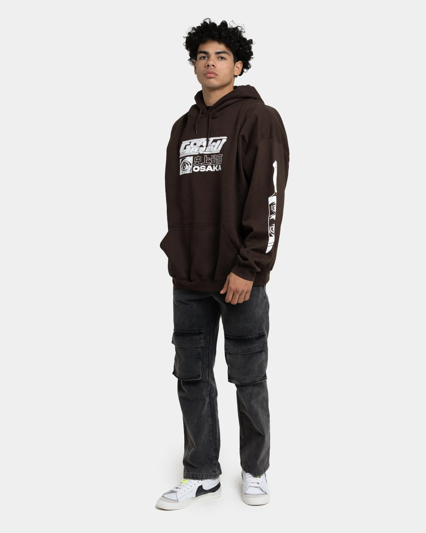 Goat Crew Osaka Hoodie Brown - Image 3