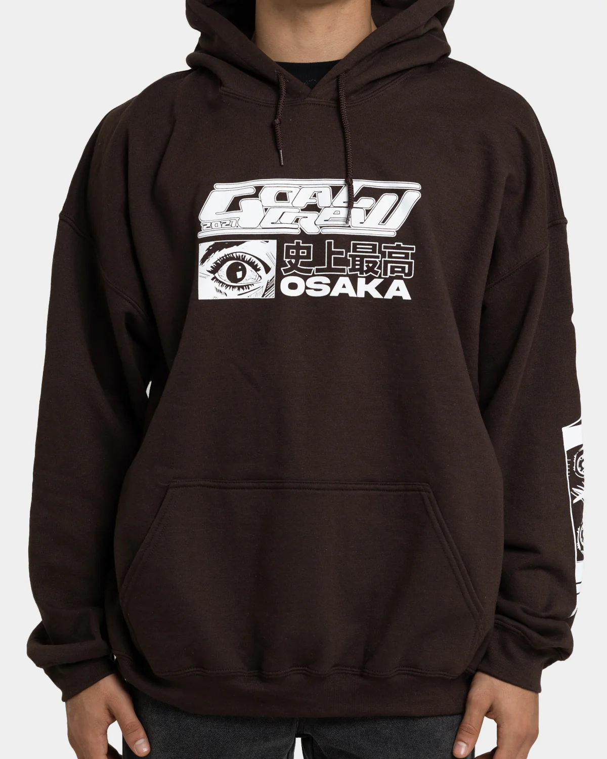 Goat Crew Osaka Hoodie Brown - Image 4