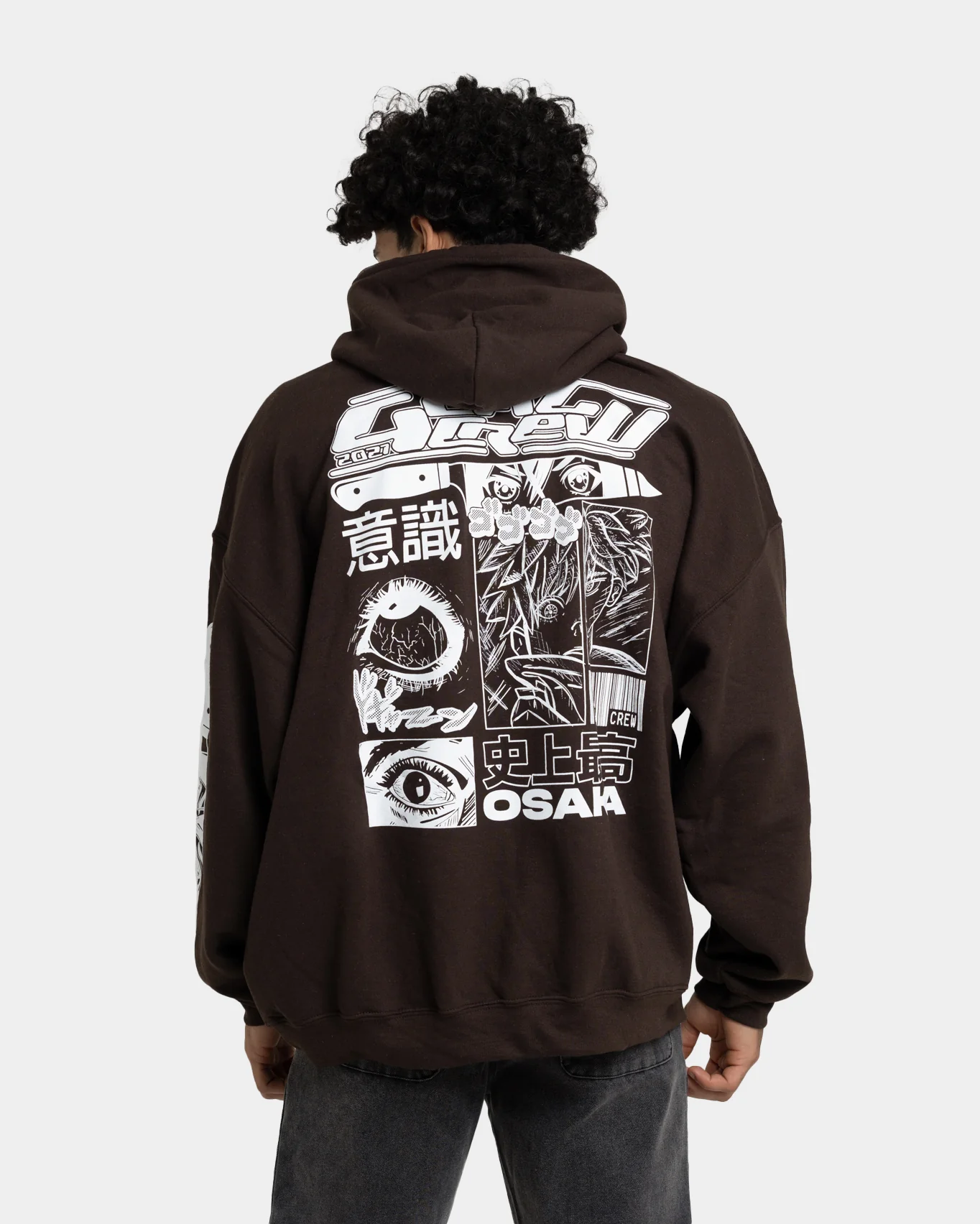 Goat Crew Osaka Hoodie Brown - Image 5