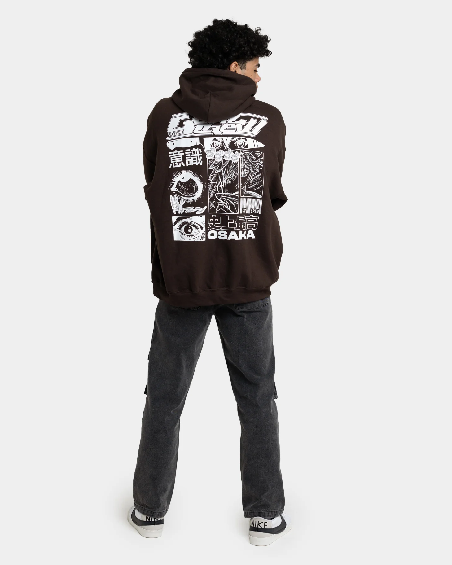 Goat Crew Osaka Hoodie Brown - Image 8