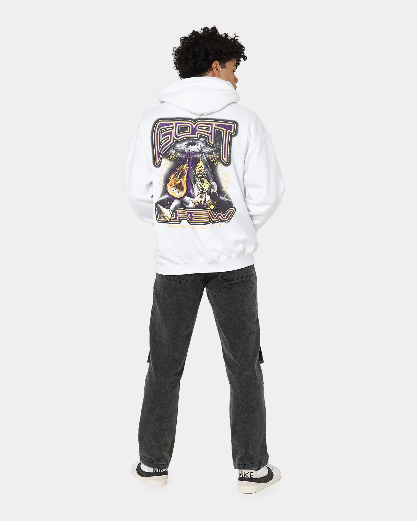 Goat Crew Space Slam Hoodie White - Image 3