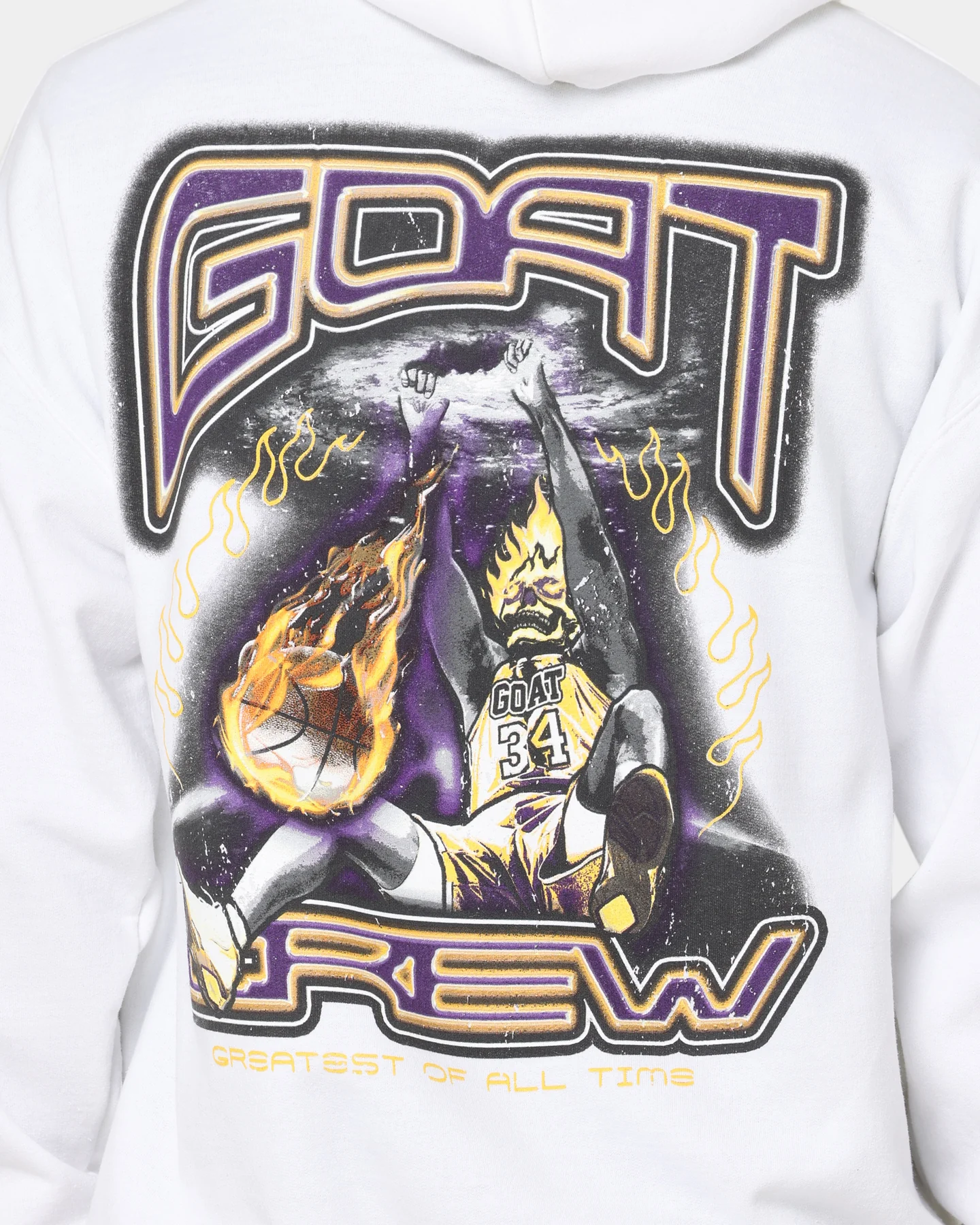 Goat Crew Space Slam Hoodie White - Image 5