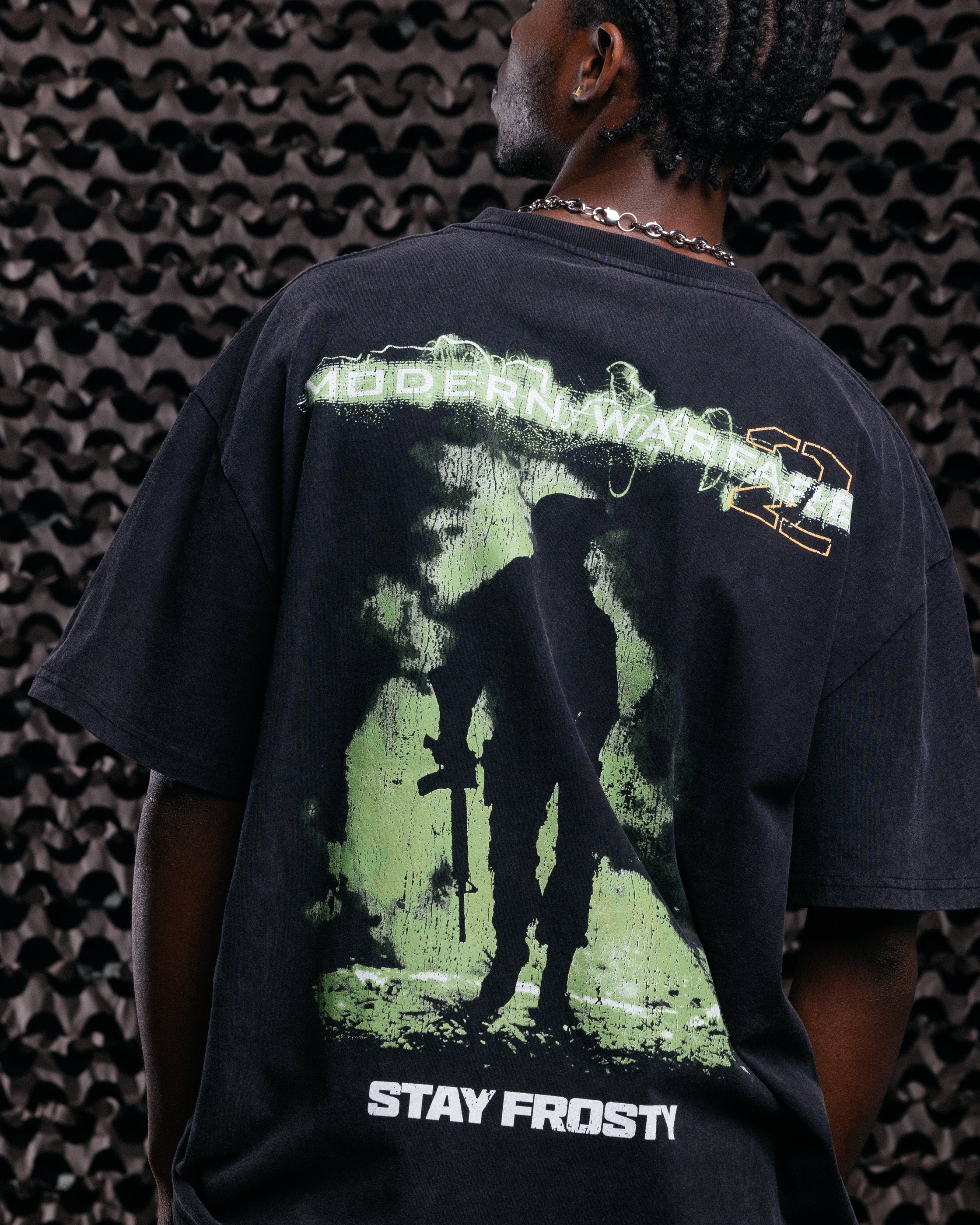 Goat Crew X Call Of Duty Modern Warfare 2 Heavy T-Shirt Vintage Black - Image 4