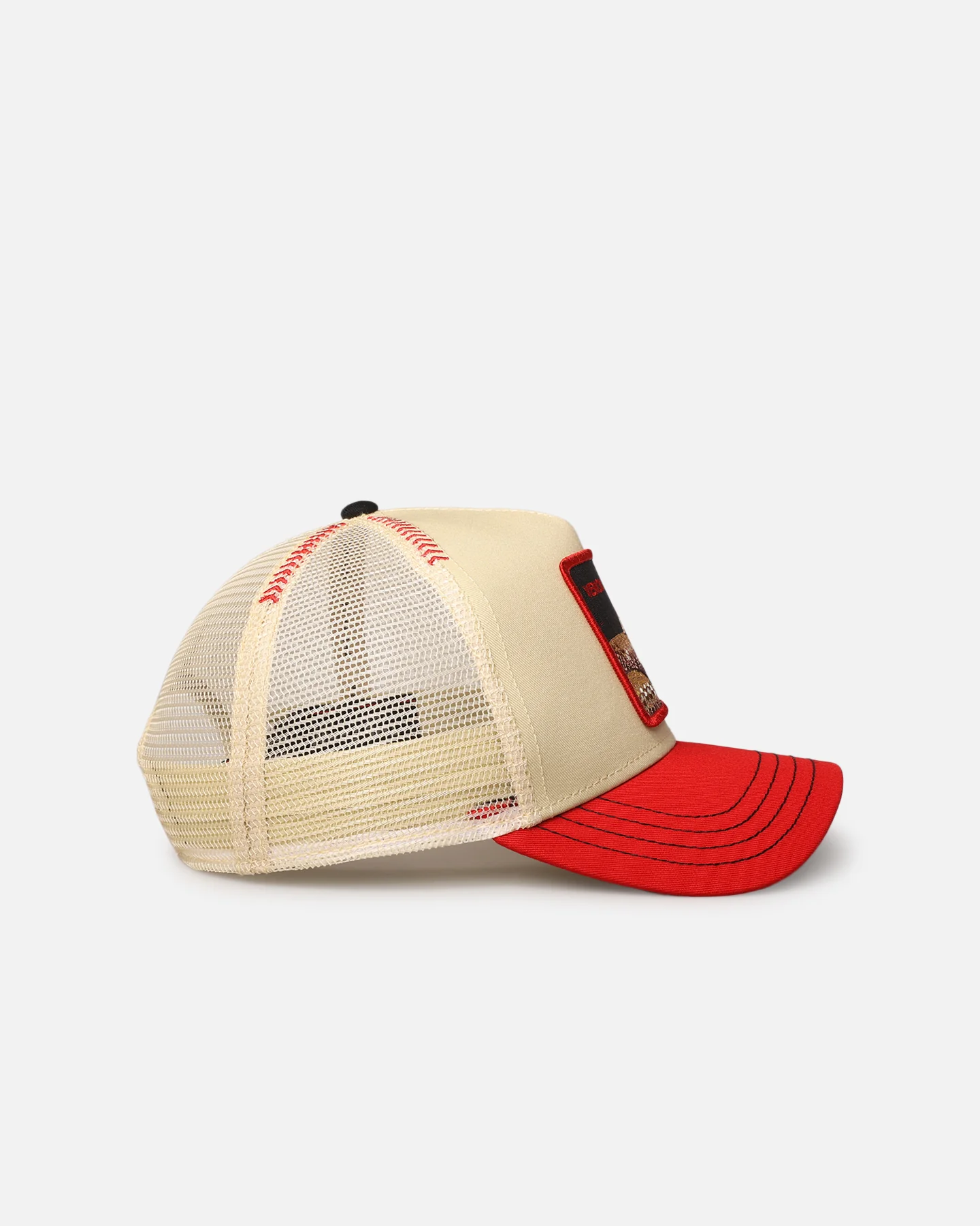 Goorin Bros The Venom Snake Trucker Snapback Beige - Image 3