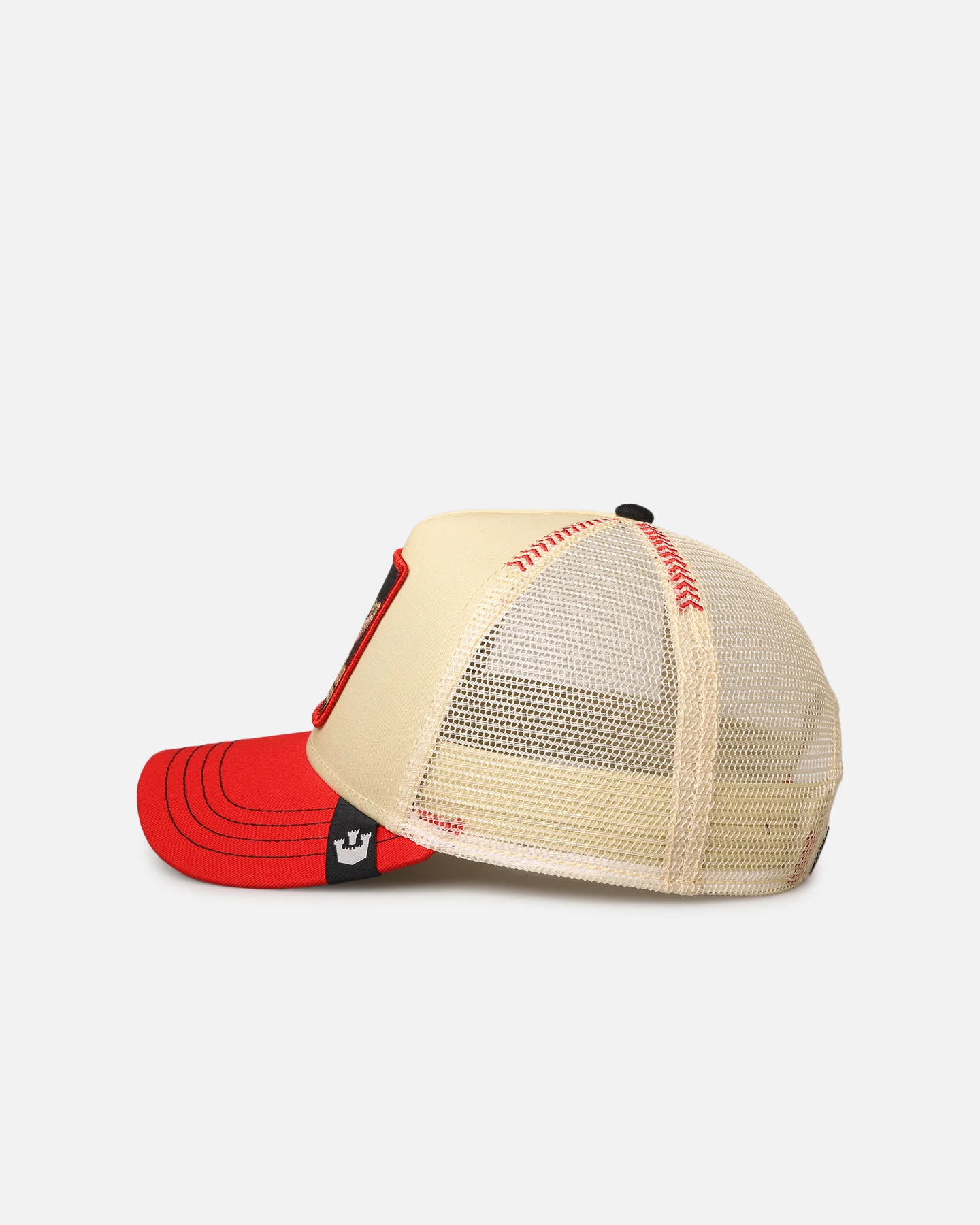 Goorin Bros The Venom Snake Trucker Snapback Beige - Image 4