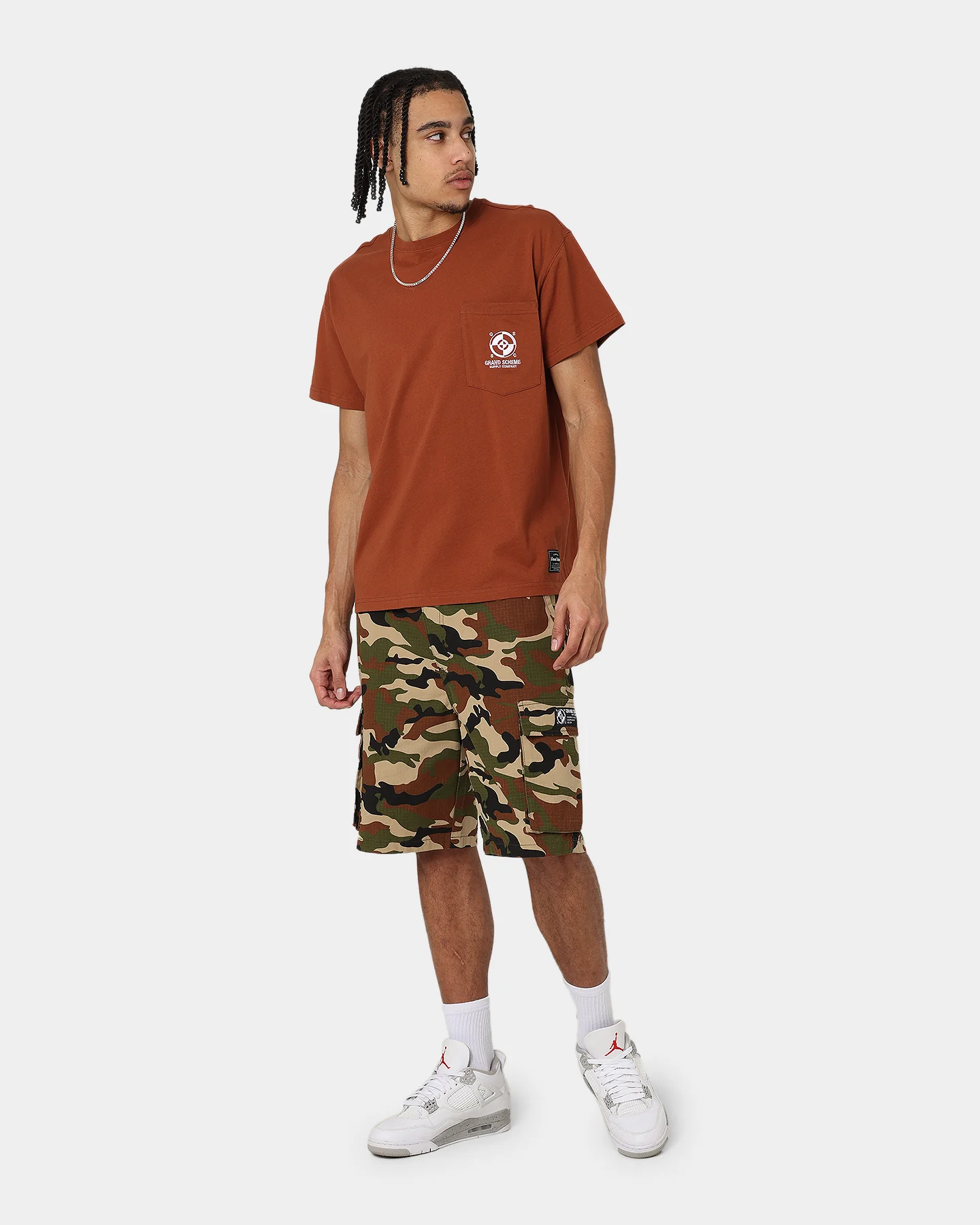 Grand Scheme Pocket T-Shirt Brown - Image 2