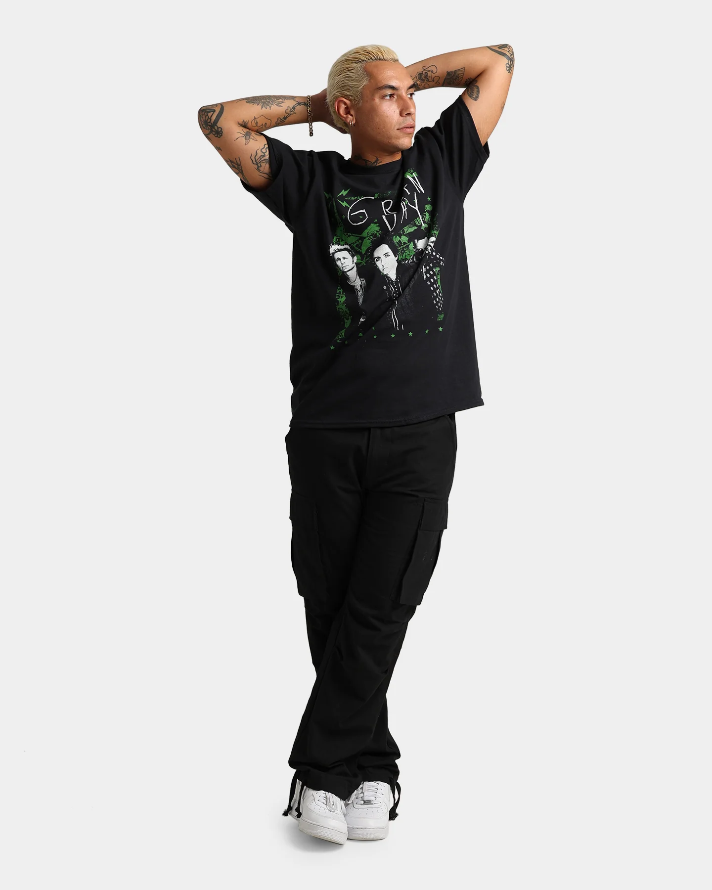 Green Day Green Lean T-Shirt Black - Image 2