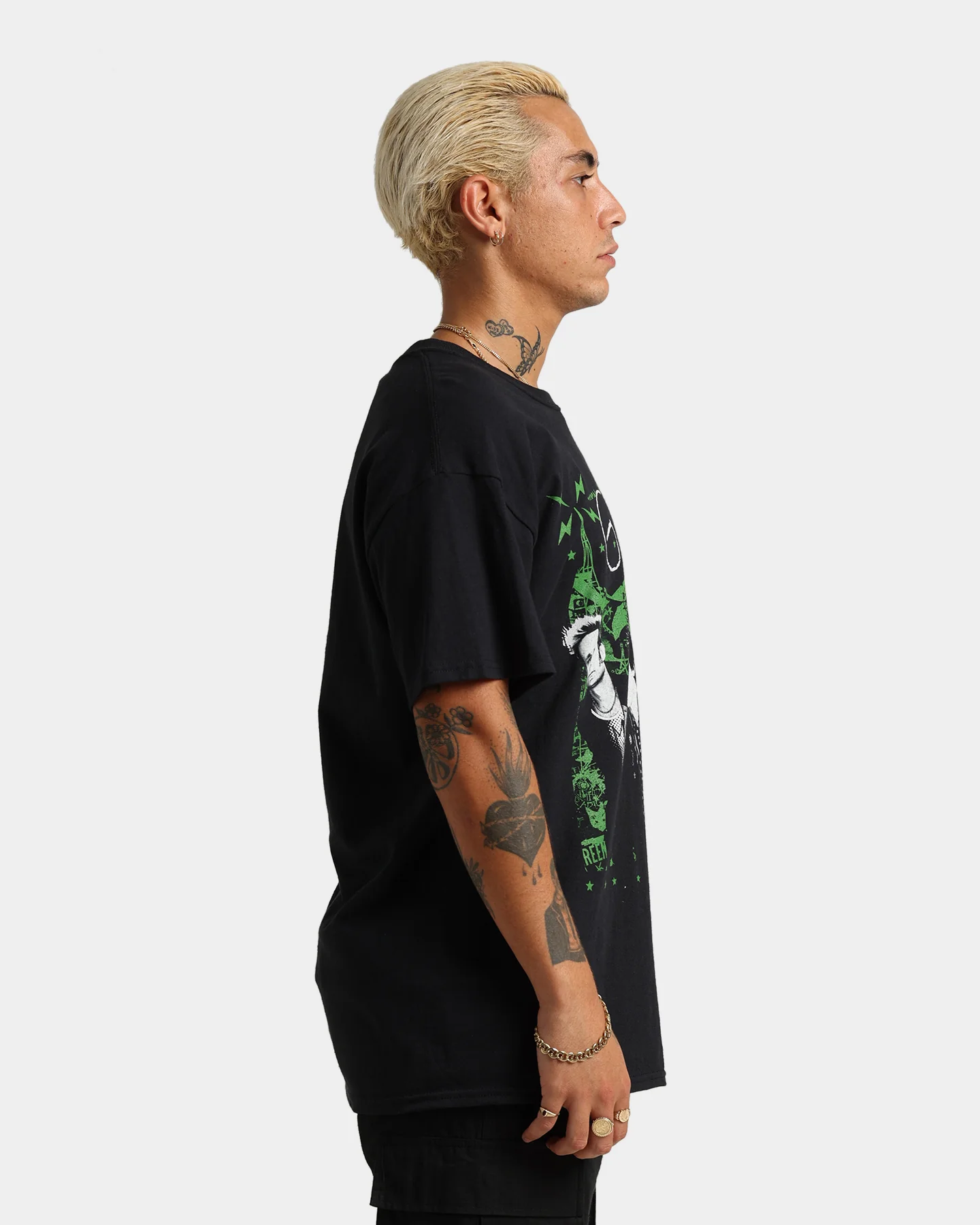 Green Day Green Lean T-Shirt Black - Image 5