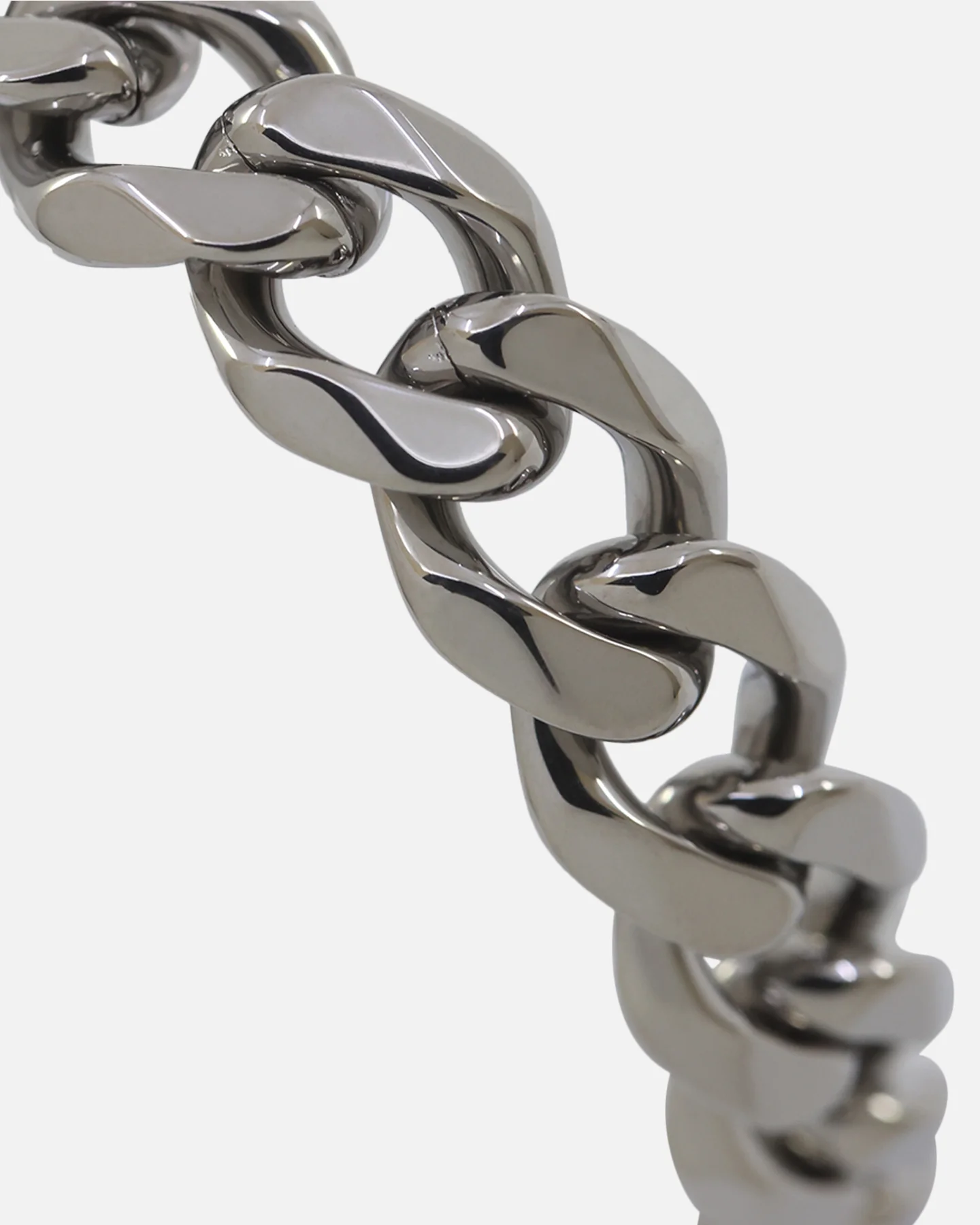 Guess Mainline 10mm 4G Rebel Curb Chain Bracelet Silver - Image 5