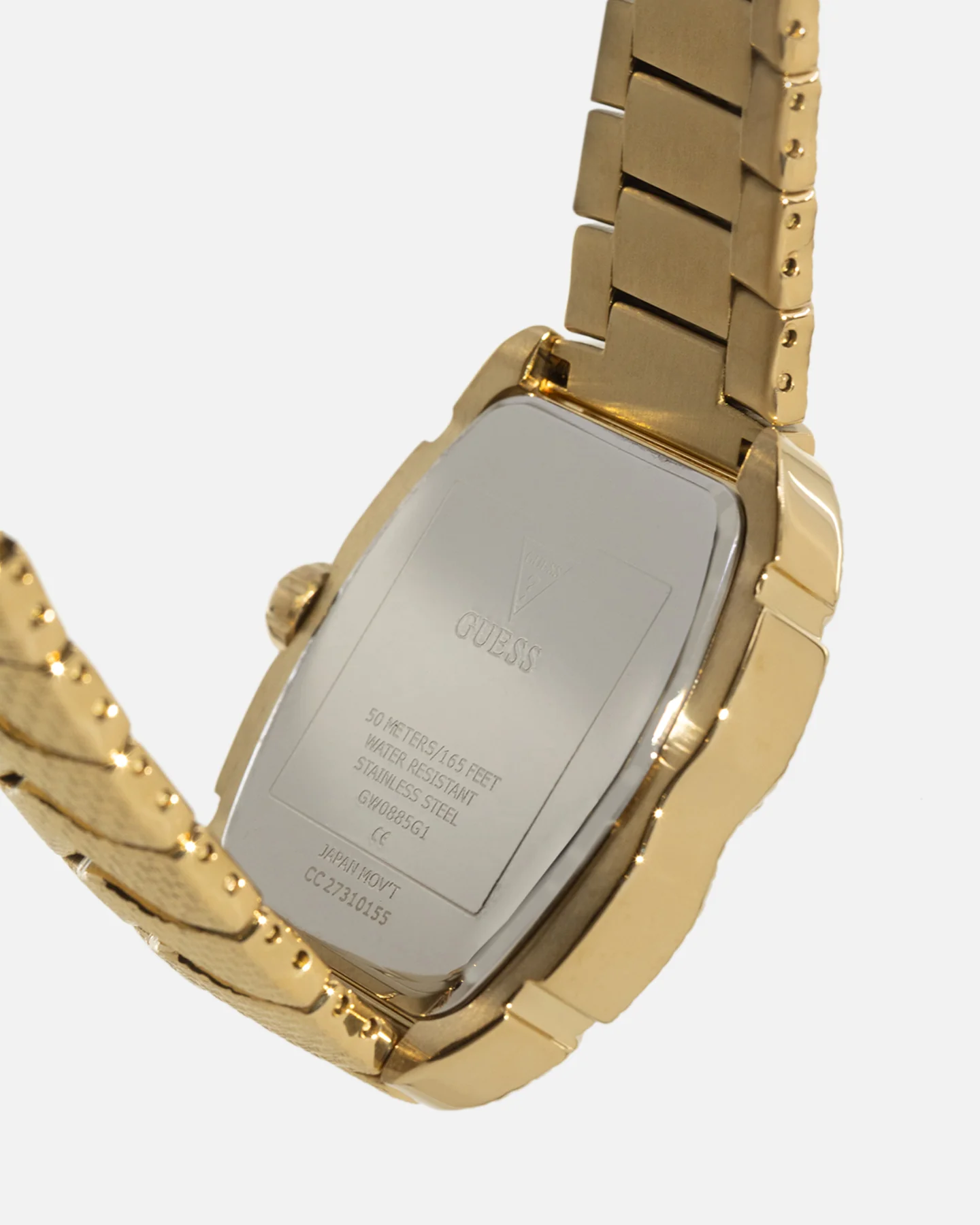 Guess Mainline Nile Textured Bracelet Watch Gold - Image 18