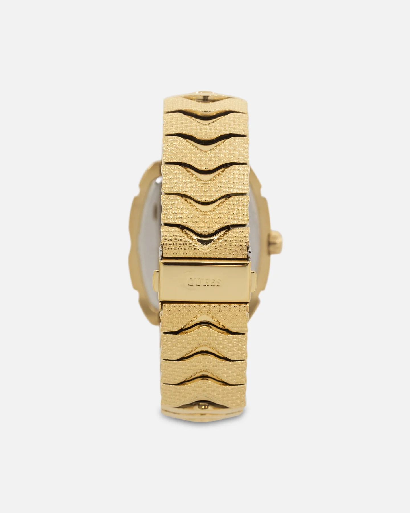 Guess Mainline Nile Textured Bracelet Watch Gold - Image 6