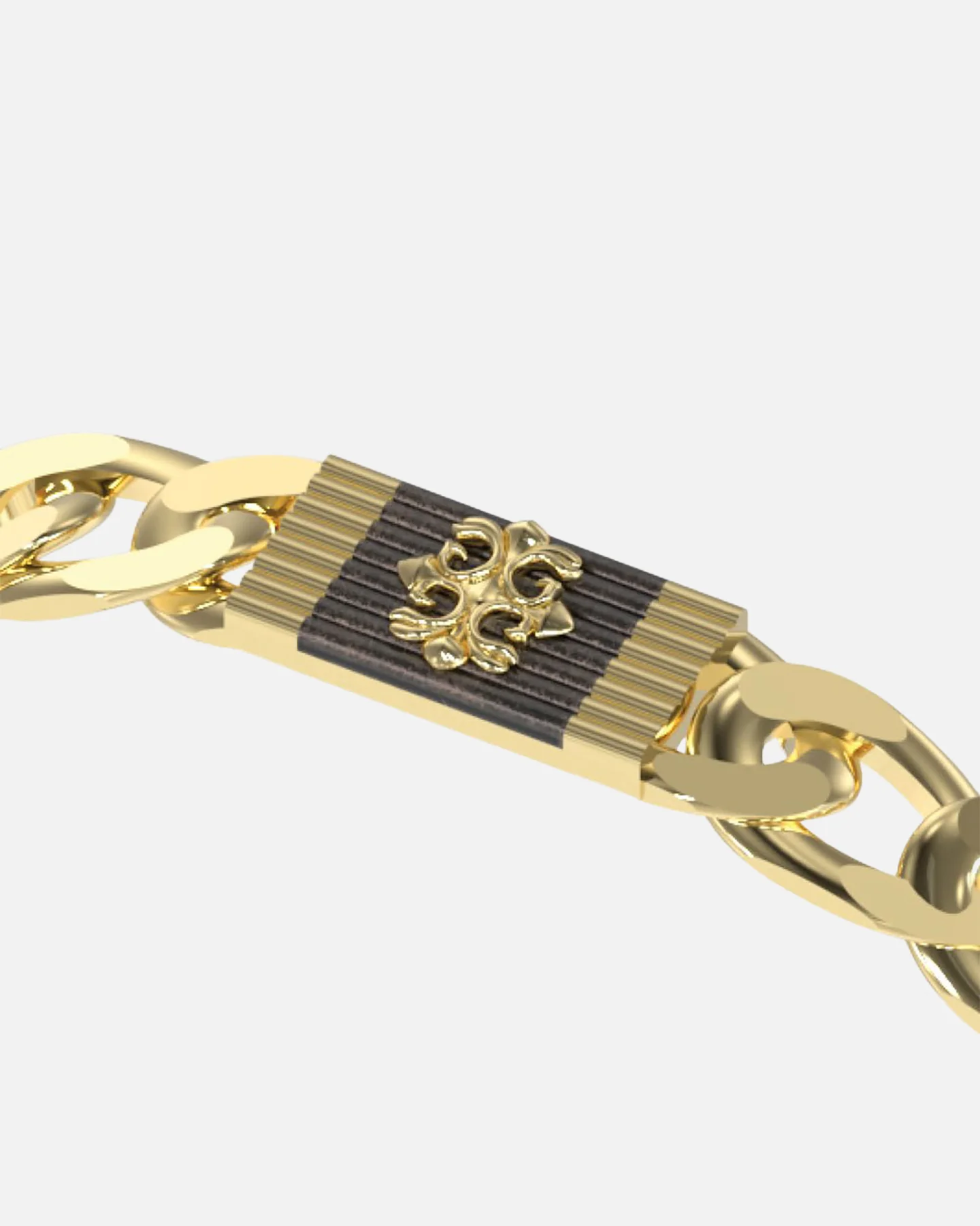 Guess Mainline Rebel Moon 9mm Tag Bracelet Gold - Image 3