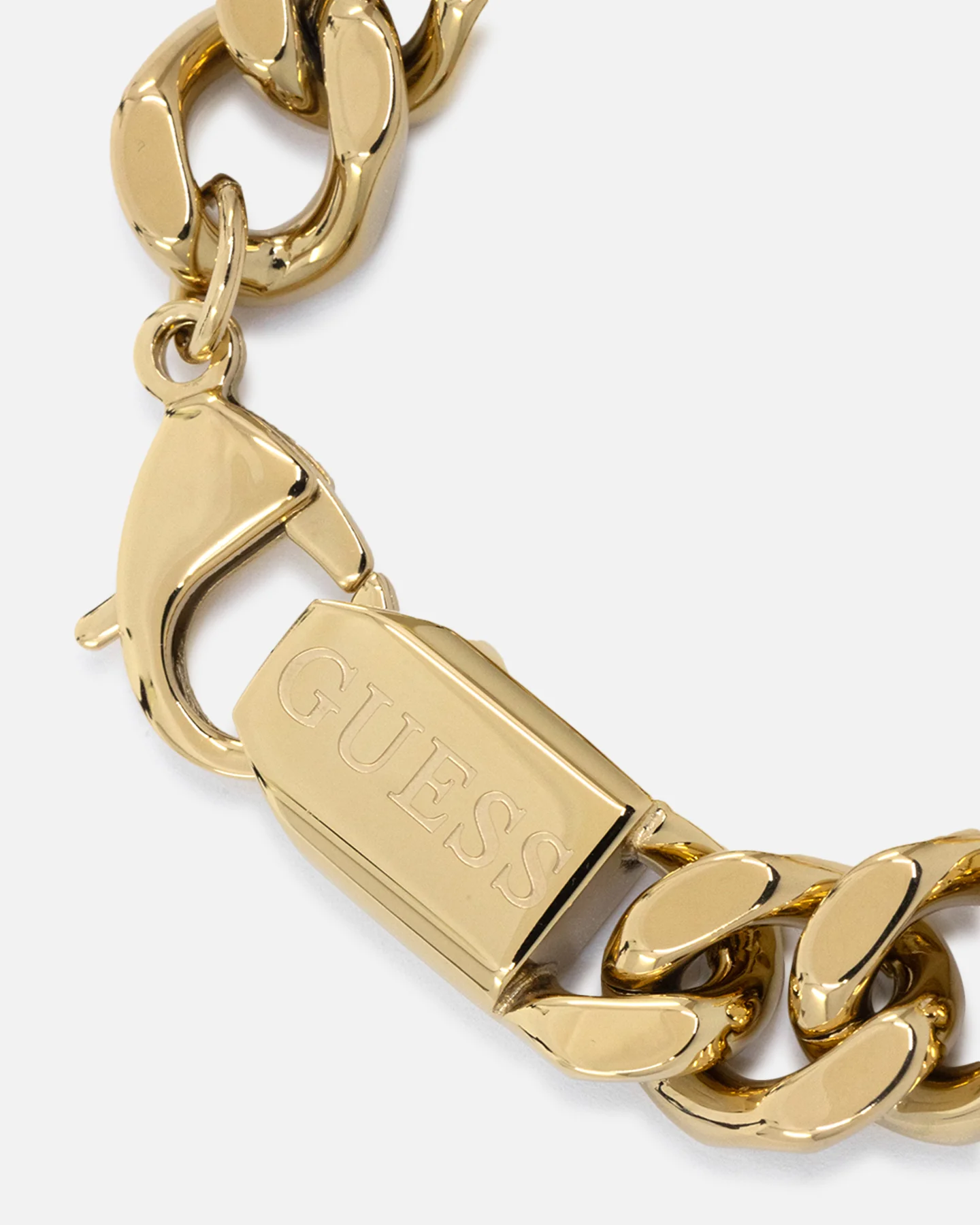 Guess Mainline South Alameda Shield Tag Bracelet Yellow Gold - Image 5