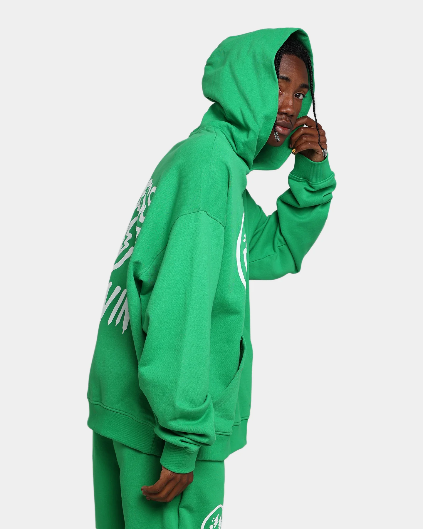 GUESS Originals X J Balvin Paz Hoodie Vip Green - Image 7