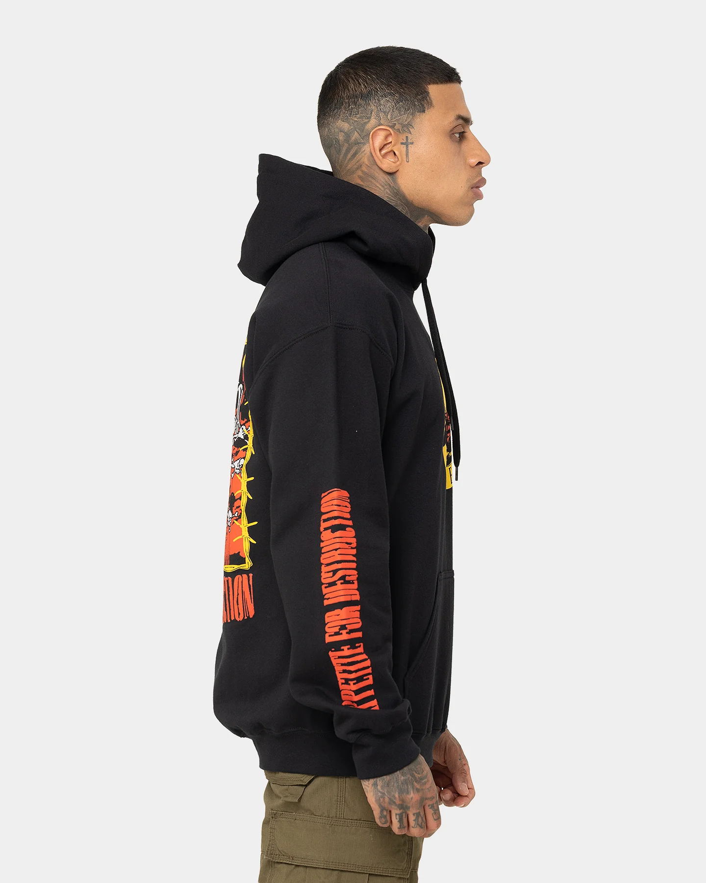Guns n Roses Appetite Machine Hoodie Black - Image 5