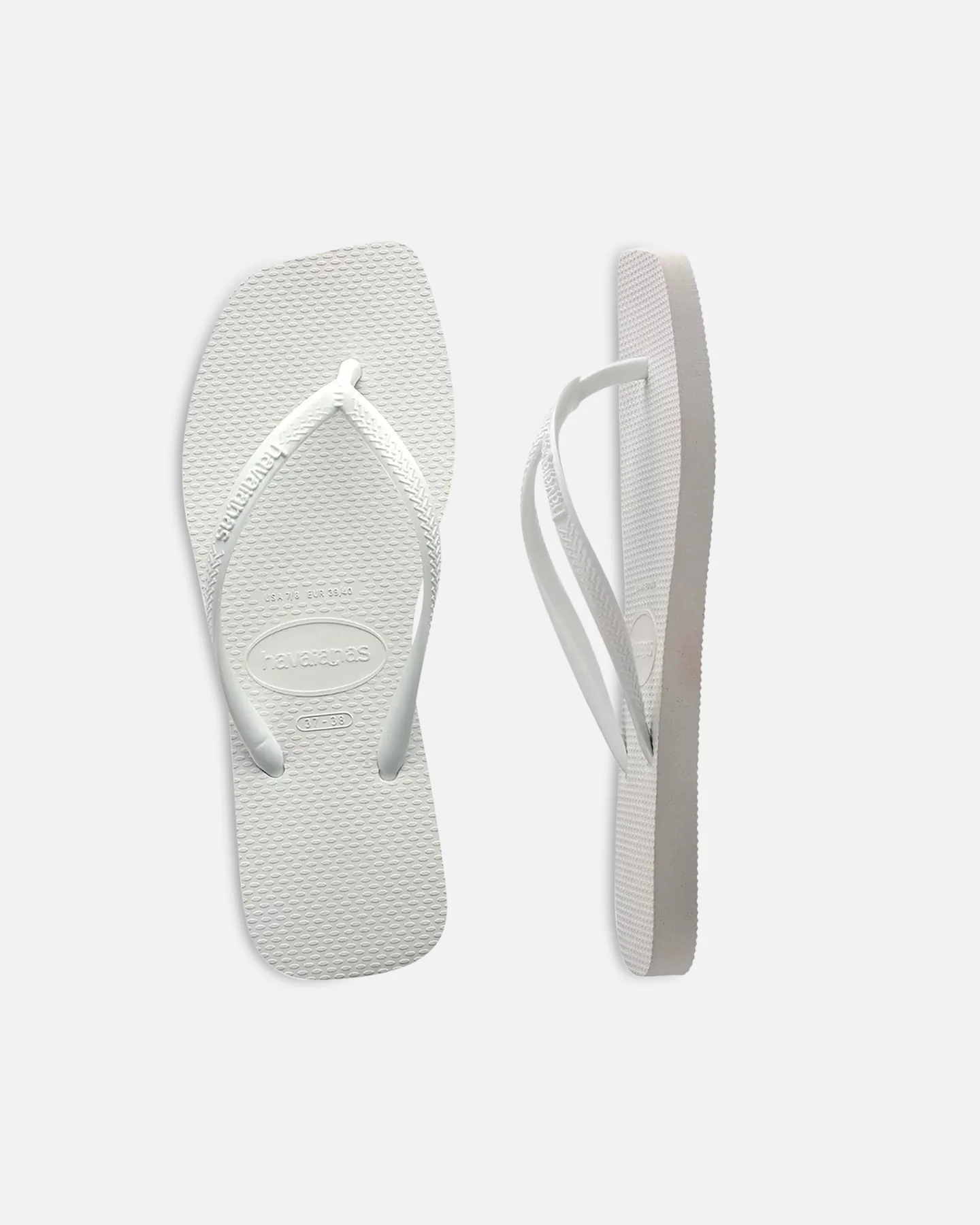 Havaianas Women's Slim Square Thongs White - Image 3