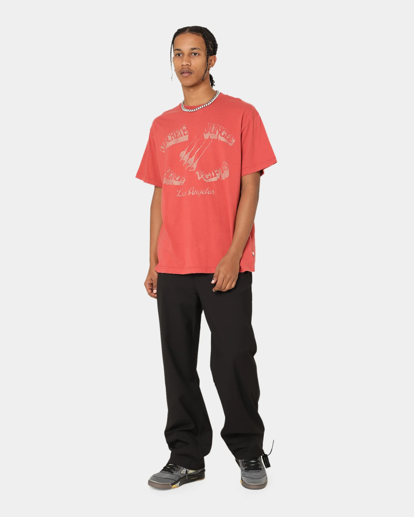 Honor The Gift Concrete Jungle T-Shirt Crimson - Image 3