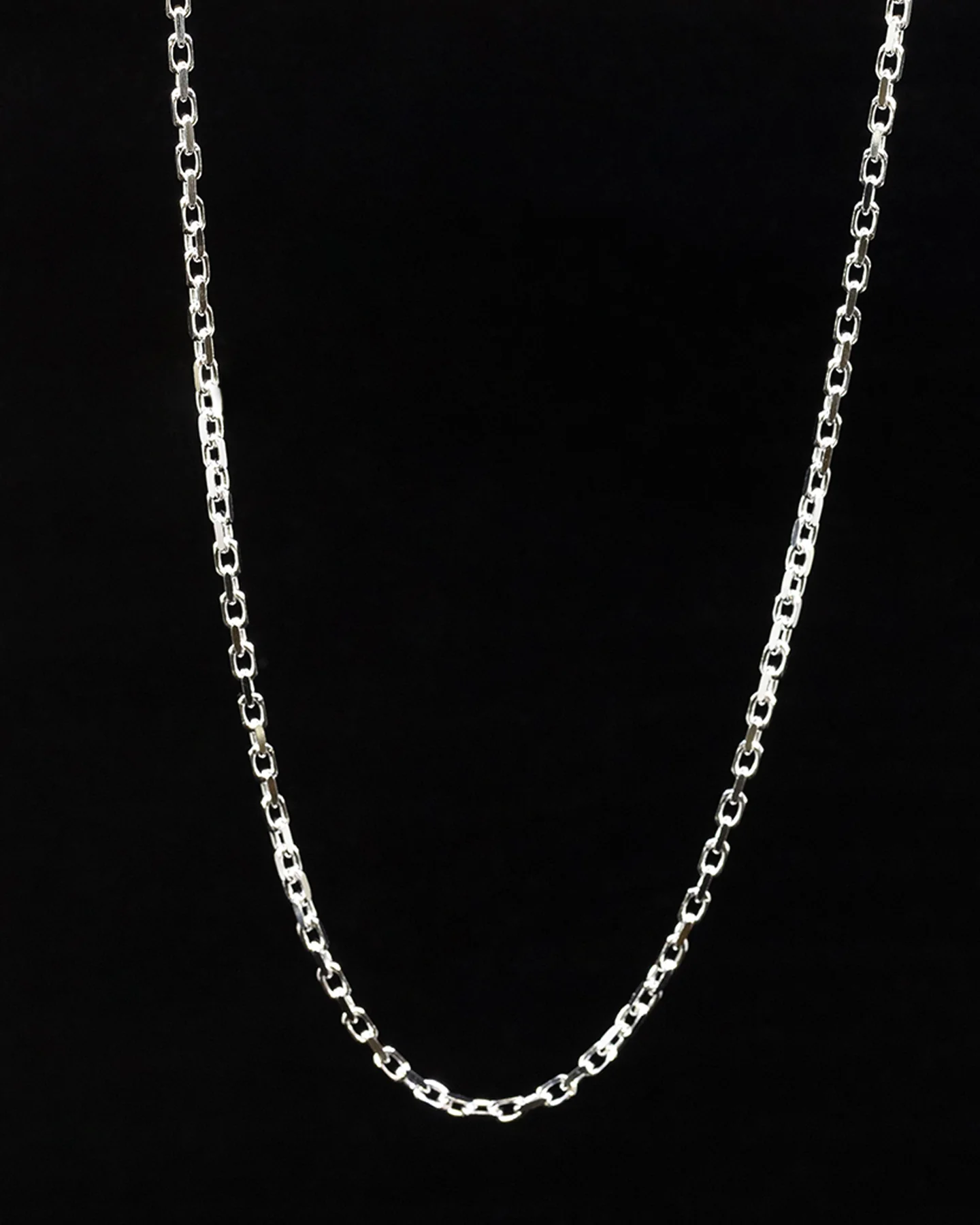 House Of Auric 3.5mm Straight Cut Cable Chain Silver - Image 2