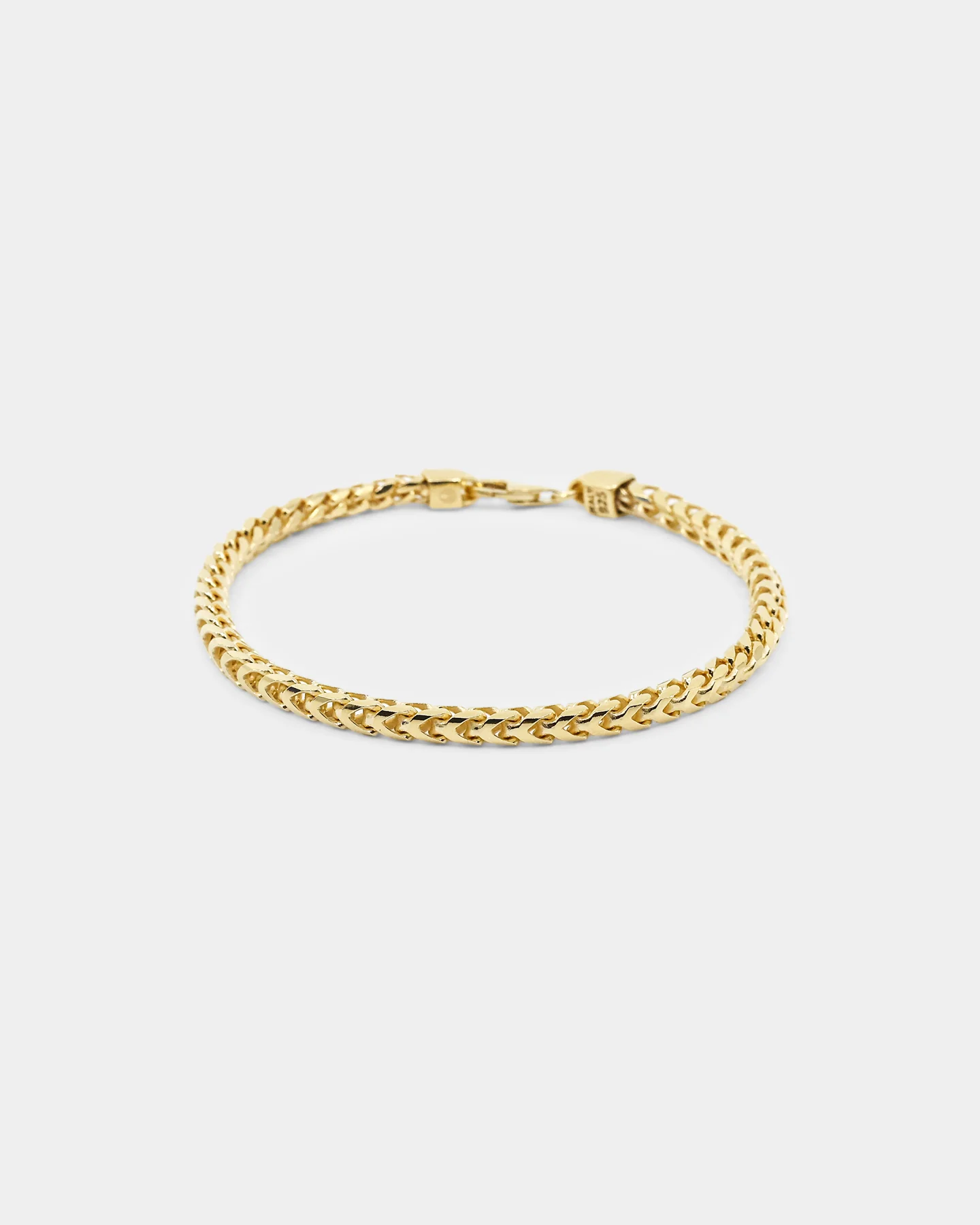 House Of Auric 3.7mm Franco Bracelet 18k Gold Vermeil - Image 2