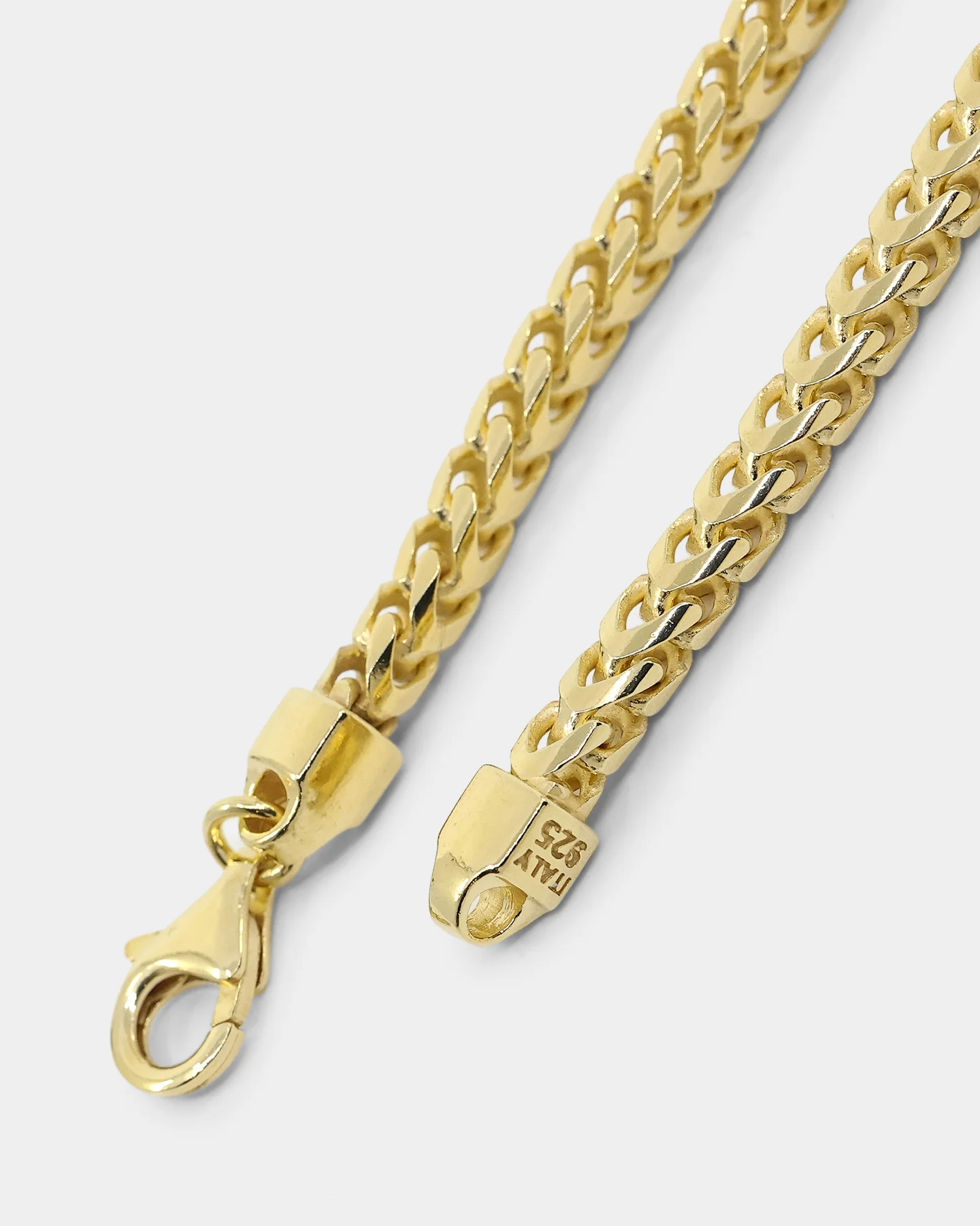 House Of Auric 3.7mm Franco Bracelet 18k Gold Vermeil - Image 4