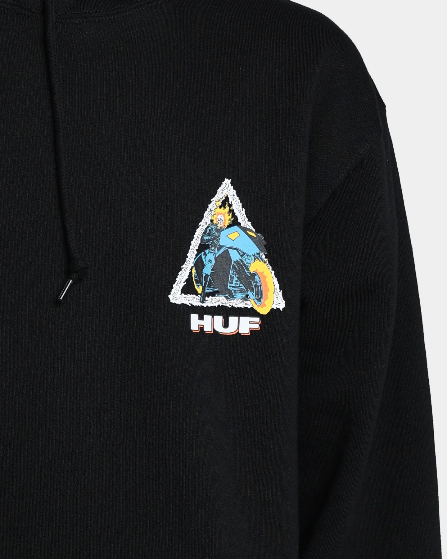 HUF X Marvel Ghost Rider TT Hoodie Black - Image 3