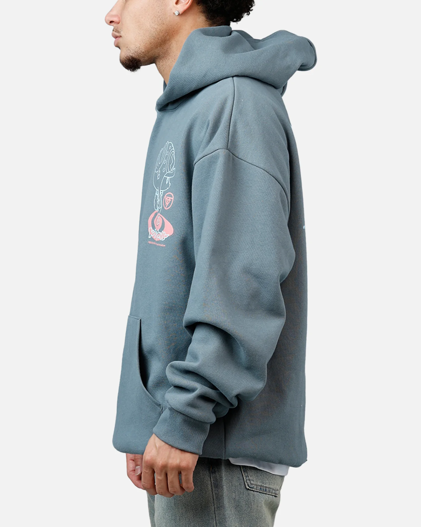 Hypland X One Piece Chopper Splatter Hoodie Blue - Image 5