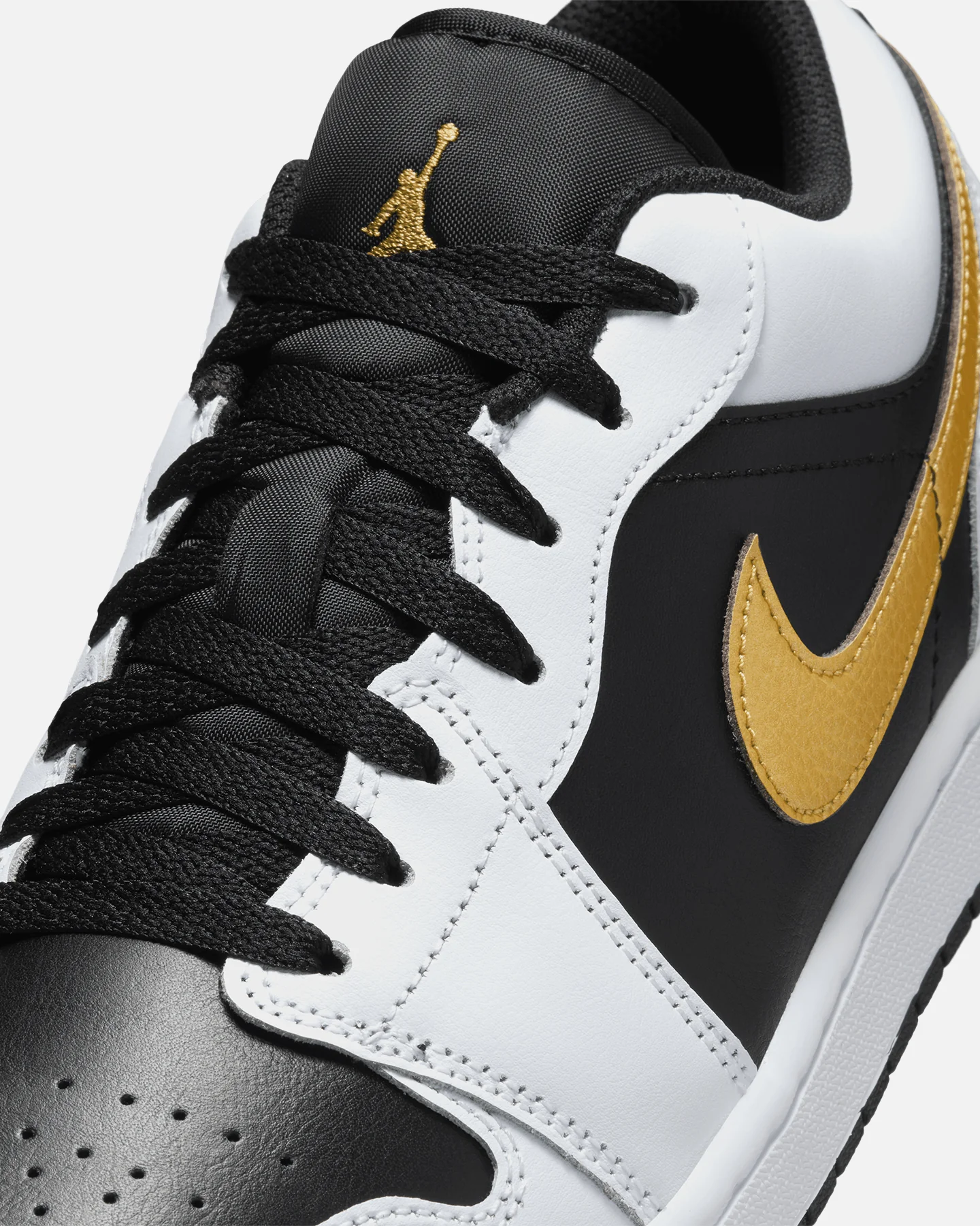 Jordan Air Jordan 1 Low "Gold Swoosh" White/Metallic - Image 6