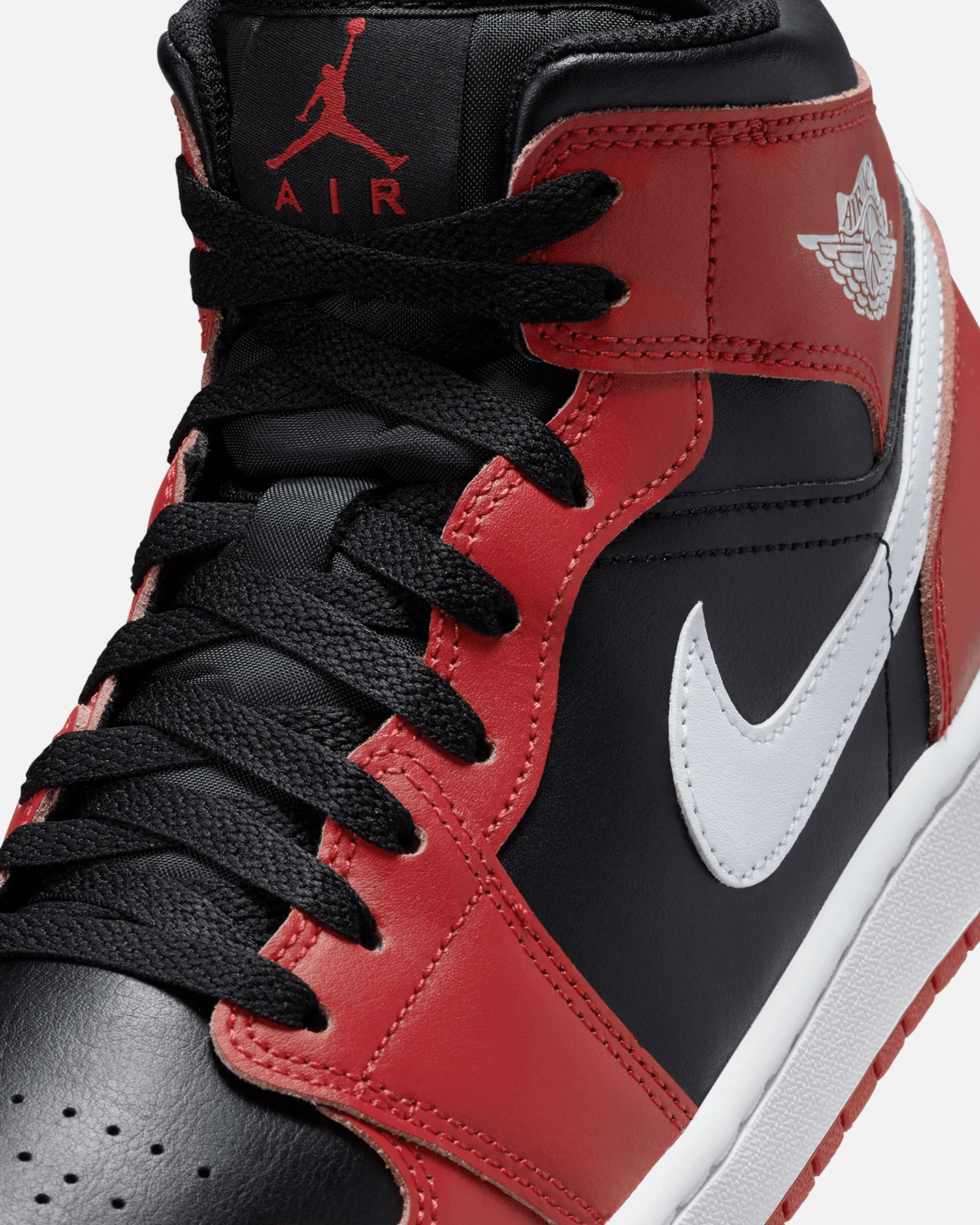 Jordan Air Jordan 1 Mid "Black/Gym Red" Black/Red - Image 6