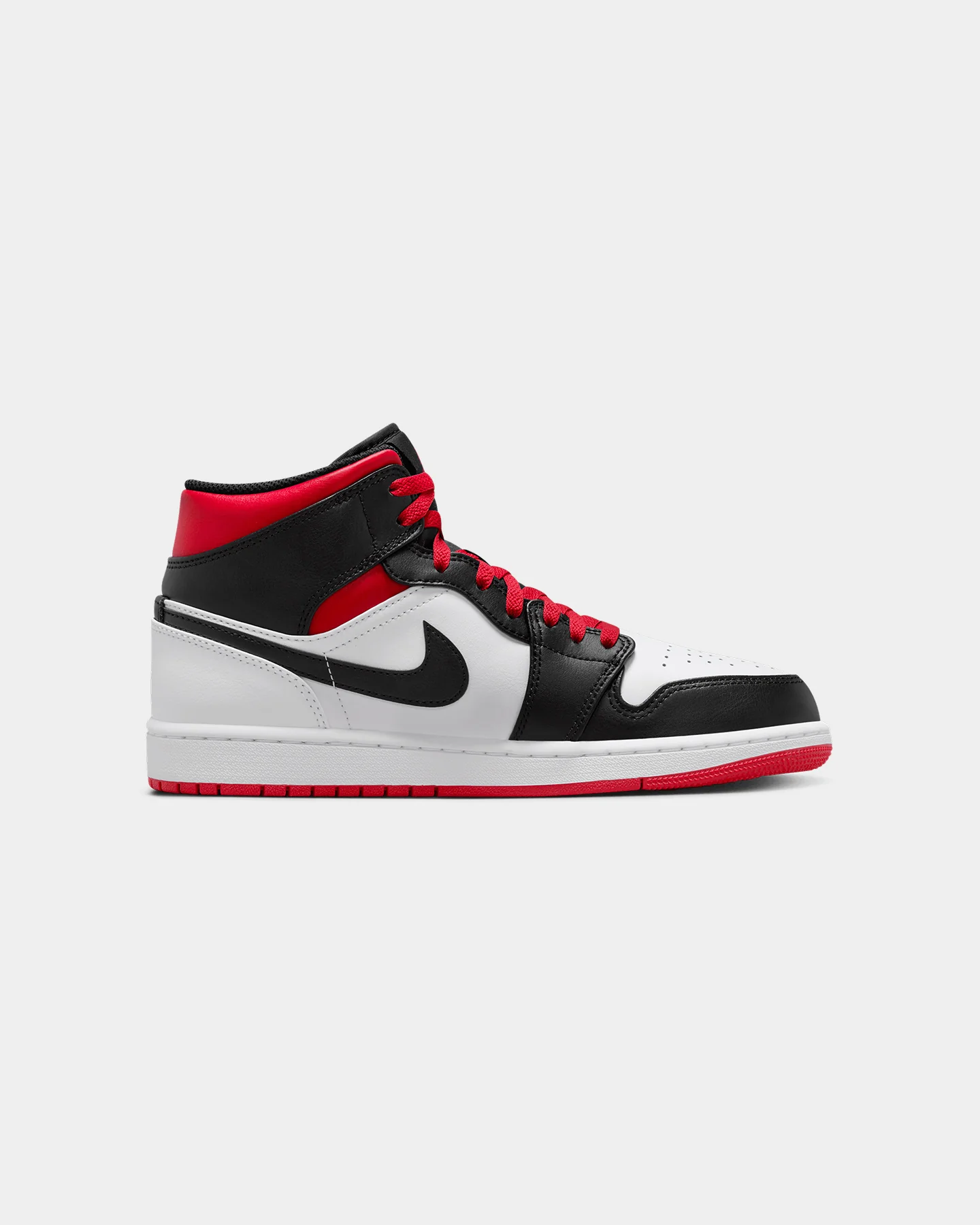 Jordan Air Jordan 1 Mid "Gym Red Black Toe" White/Gym Red - Image 4