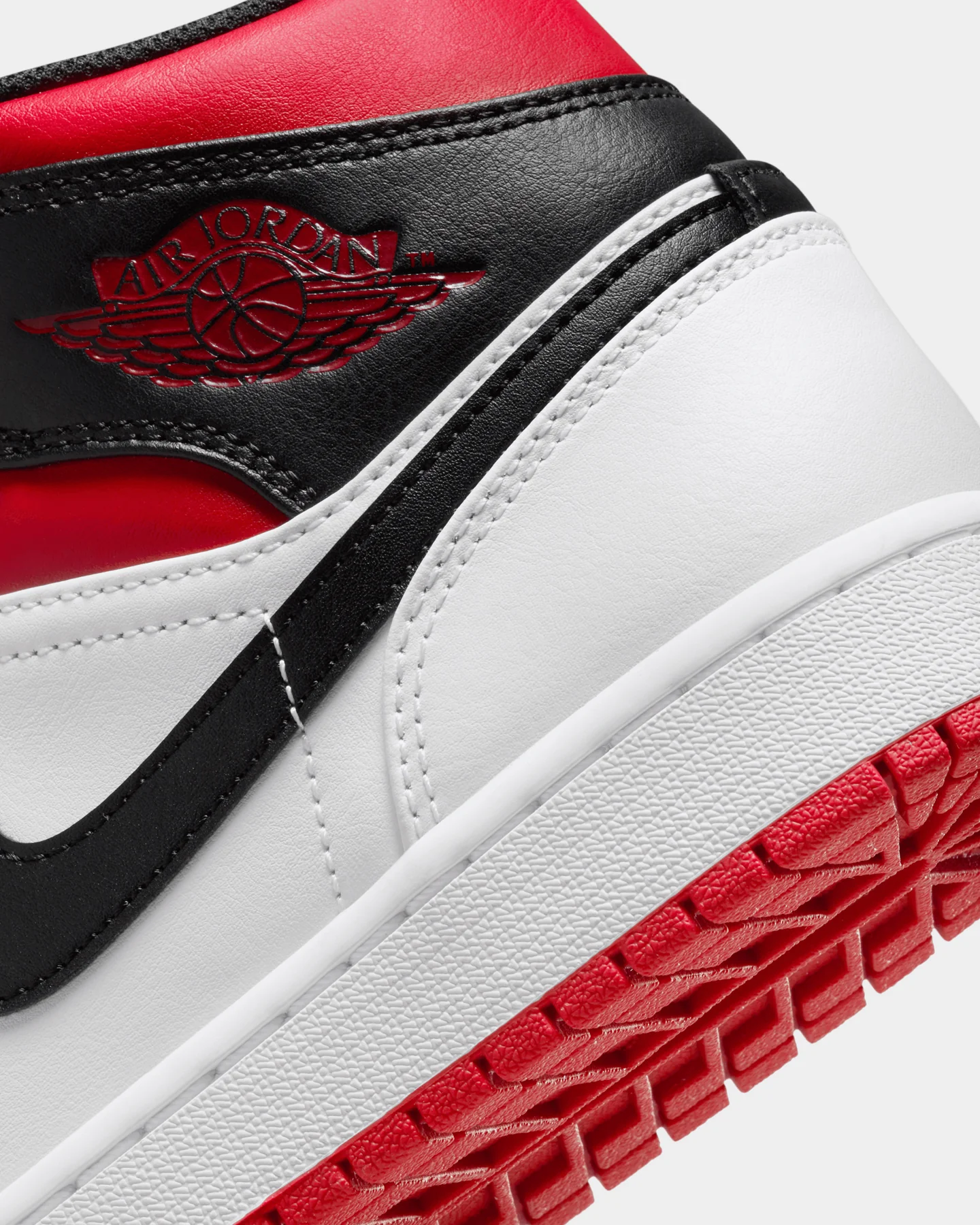 Jordan Air Jordan 1 Mid "Gym Red Black Toe" White/Gym Red - Image 8