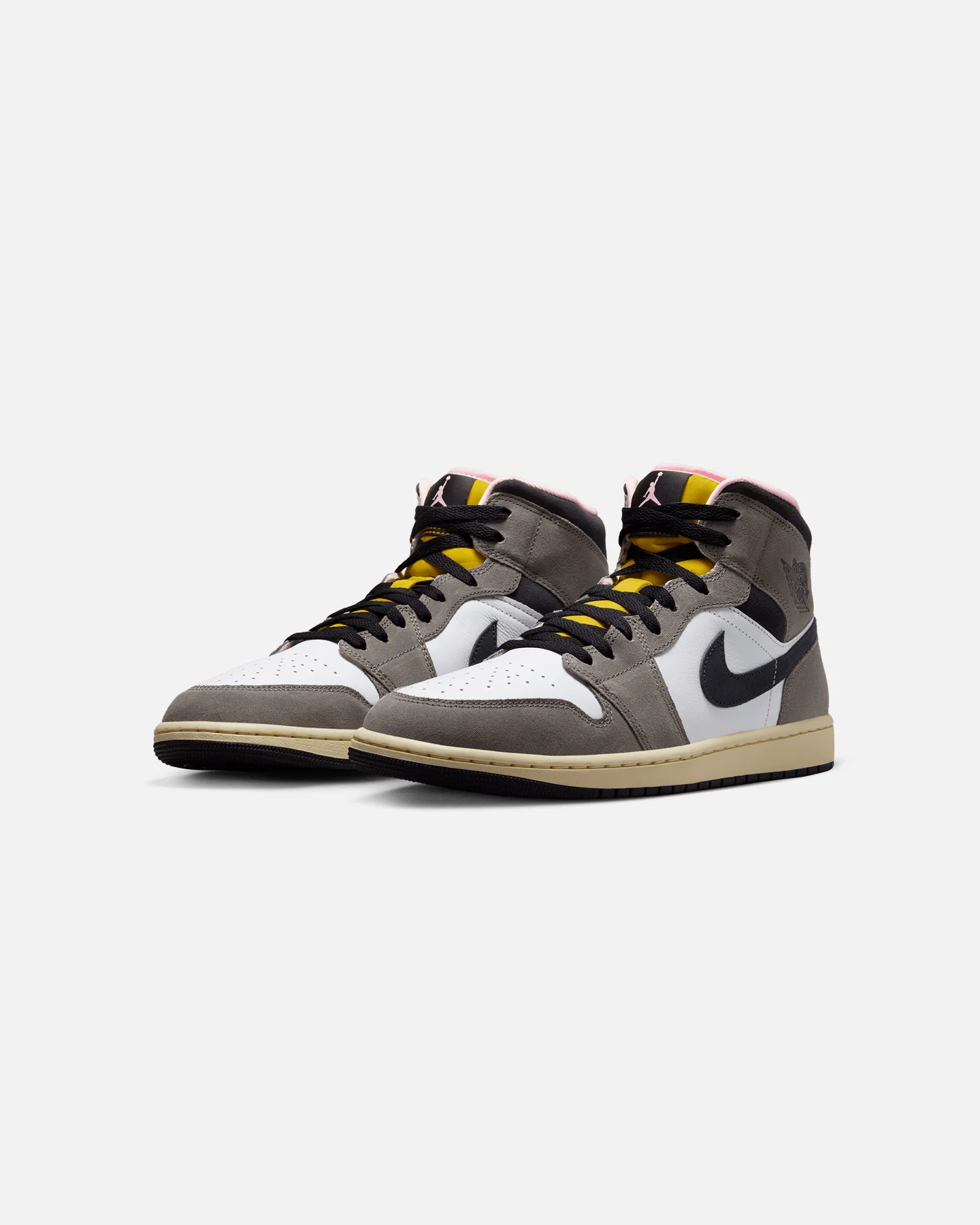 Jordan Air Jordan 1 Mid SE "Cave Stone" White/Grey - Image 2