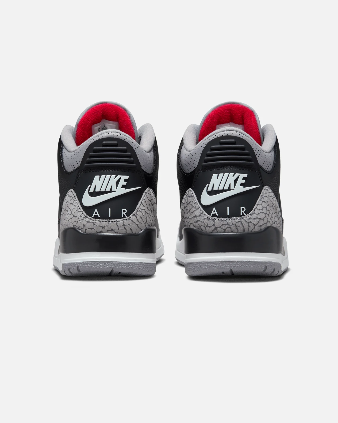 Jordan Air Jordan 3 Retro "Black Cement" Black/Fire-Red - Image 3