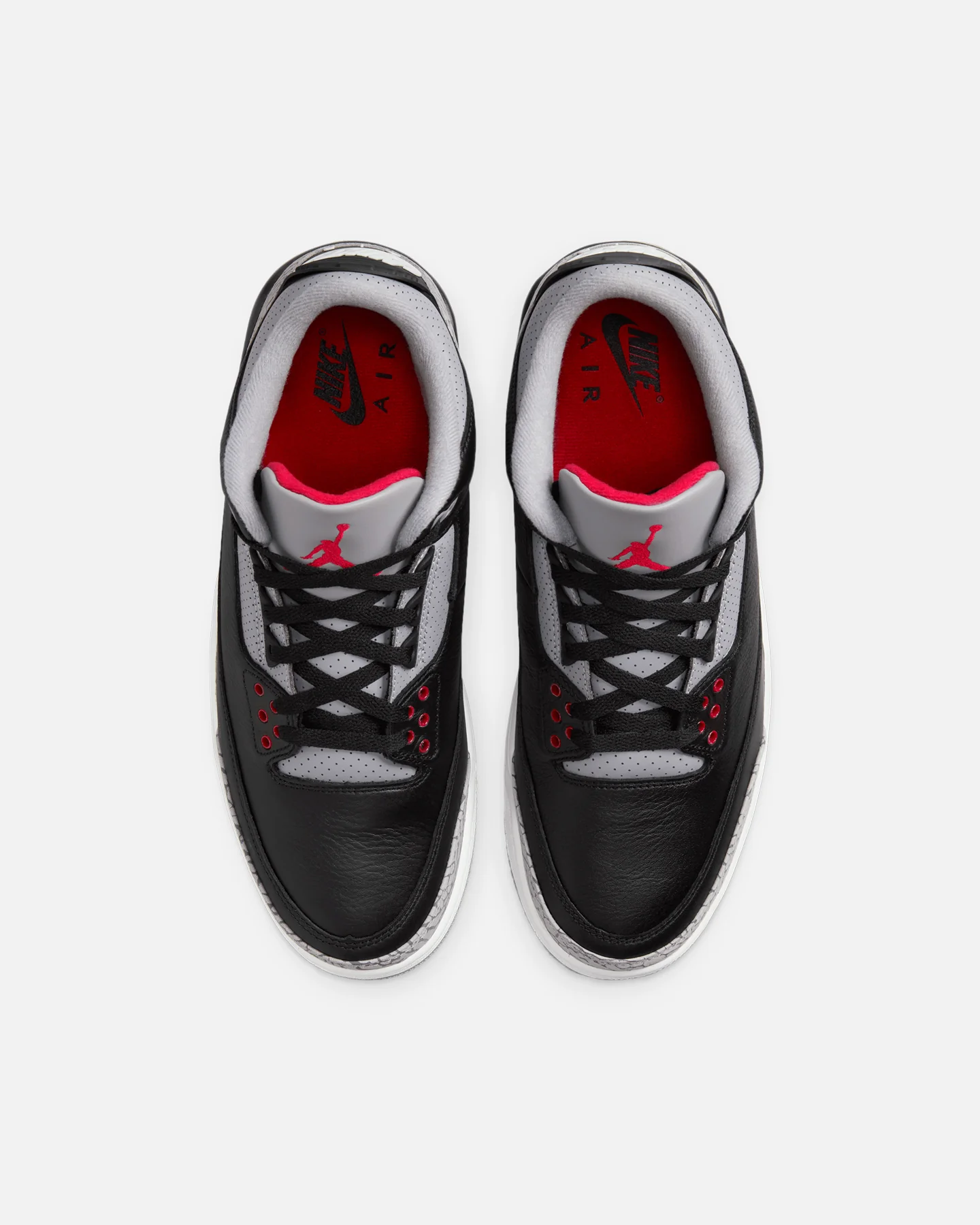 Jordan Air Jordan 3 Retro "Black Cement" Black/Fire-Red - Image 7