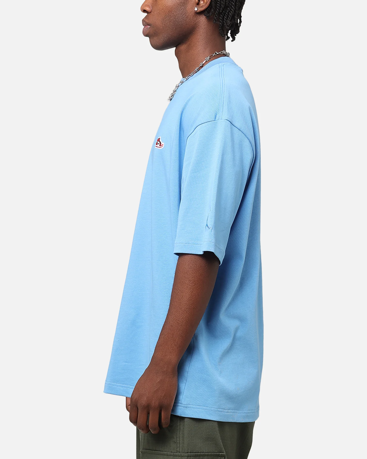 Jordan Brand Sneaker Patch Crewneck T-Shirt Legend Blue - Image 4