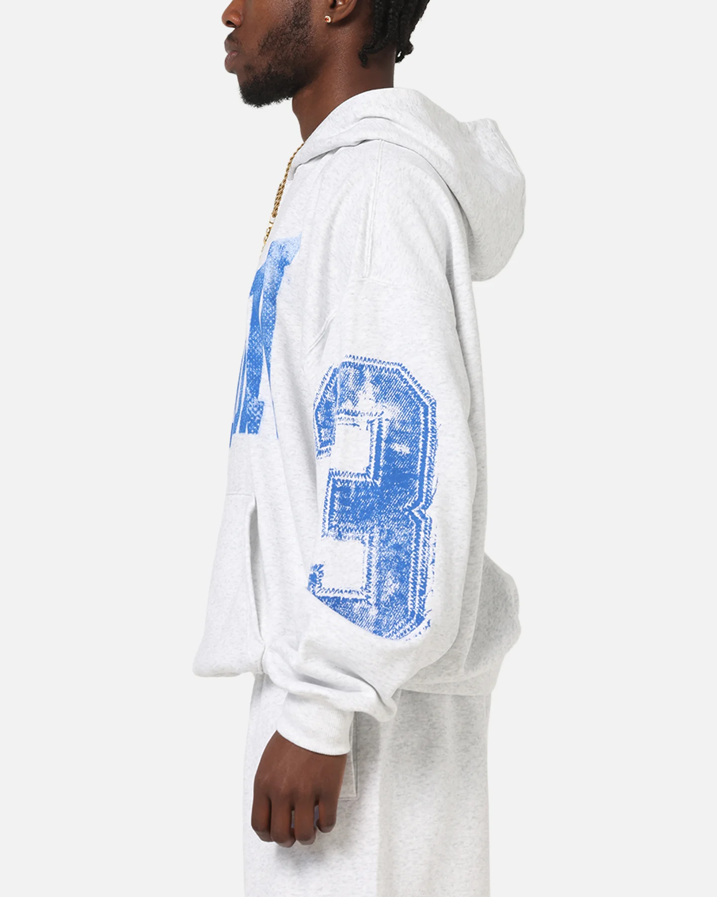 Jordan Brooklyn Collegiate Pullover Hoodie Birch Heather Grey - Image 5