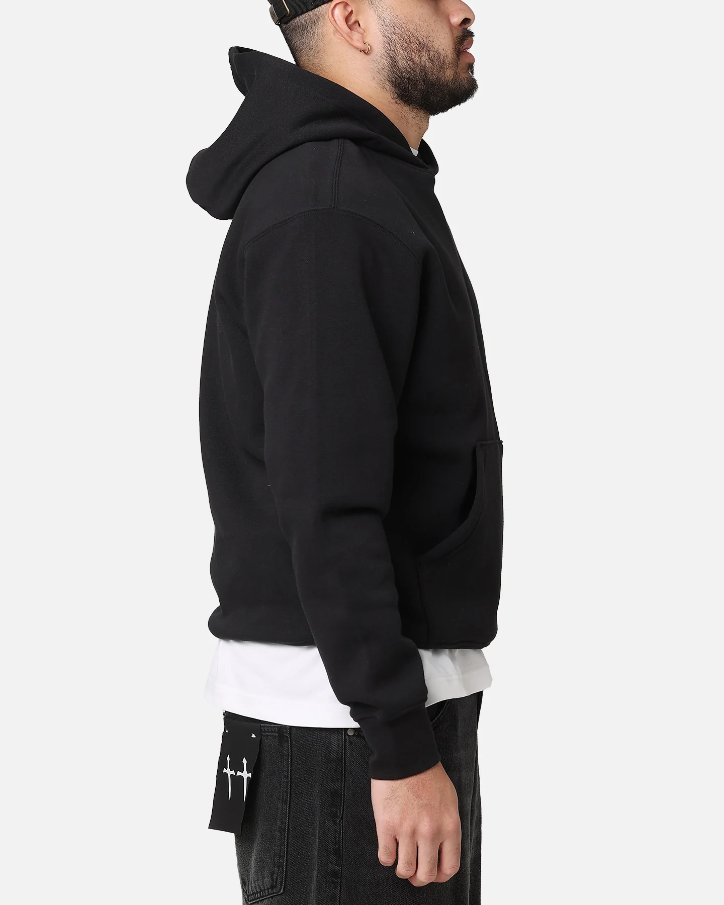 Jordan Brooklyn Fleece Pullover Hoodie Black/White - Image 4