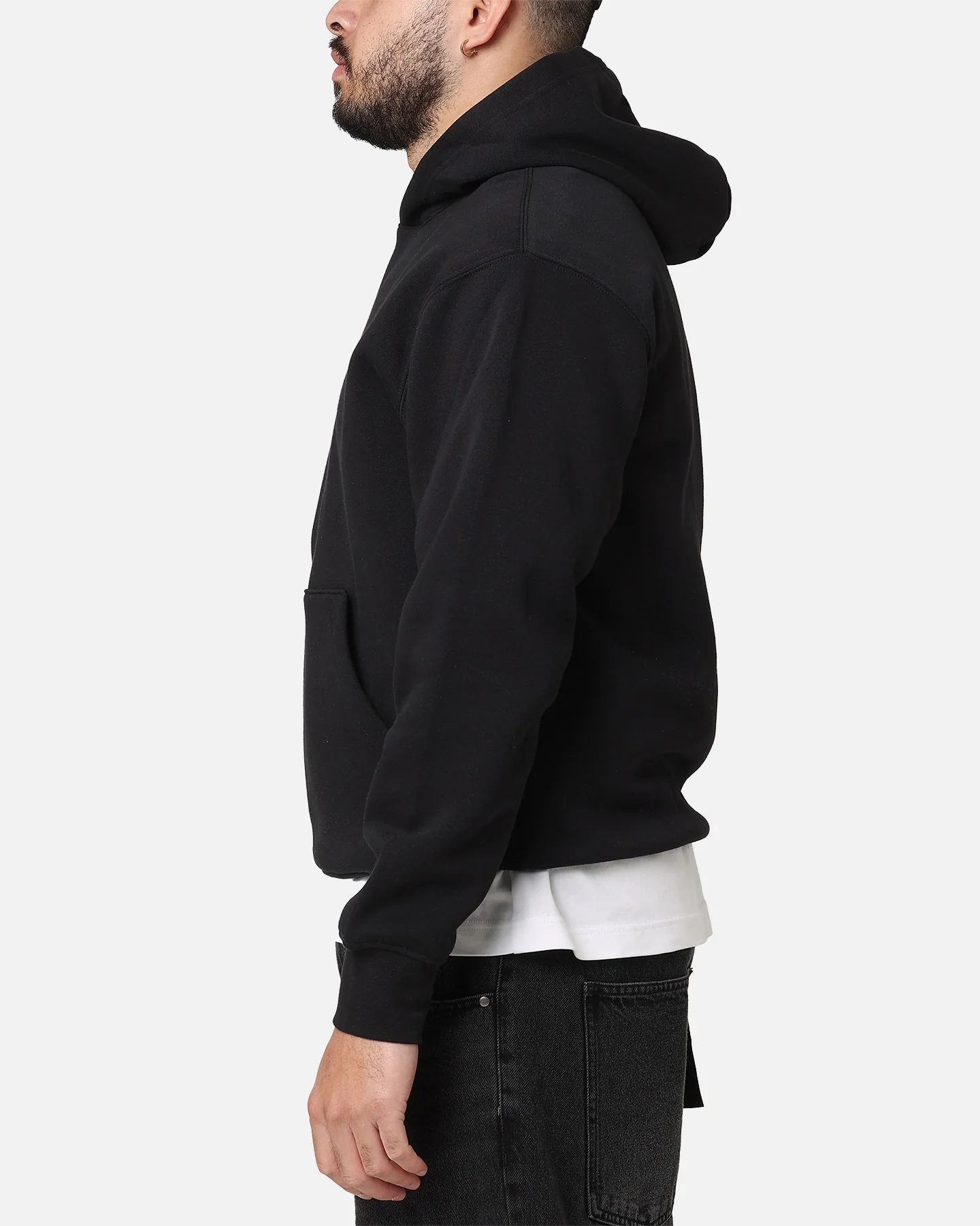 Jordan Brooklyn Fleece Pullover Hoodie Black/White - Image 5
