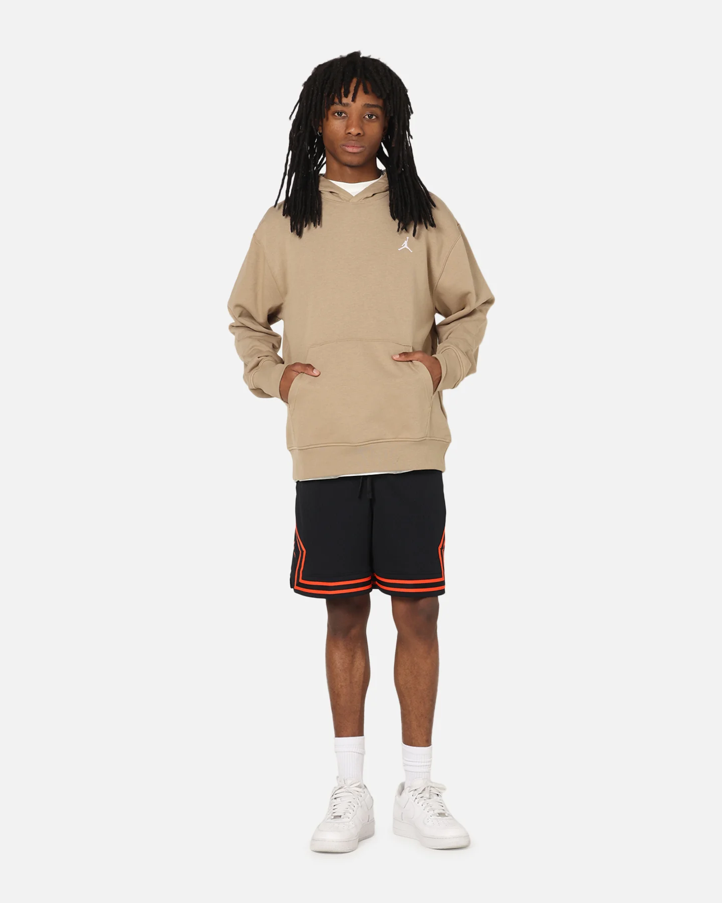 Jordan Brooklyn Fleece Pullover Hoodie Desert Camo/White - Image 2