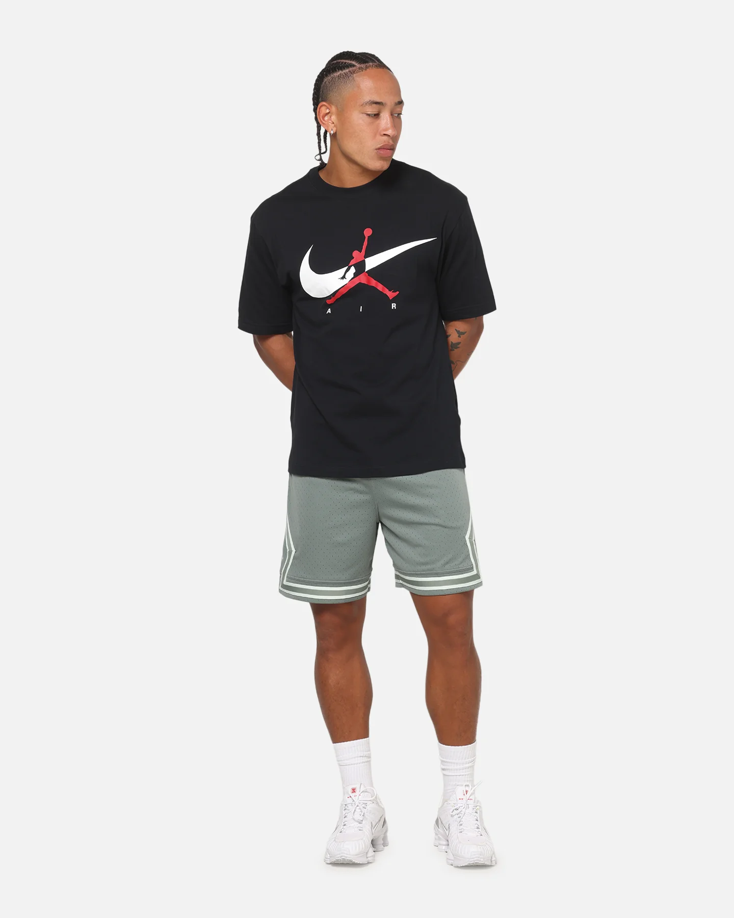 Jordan Brooklyn Jumpman Graphic T-Shirt Black/White - Image 2